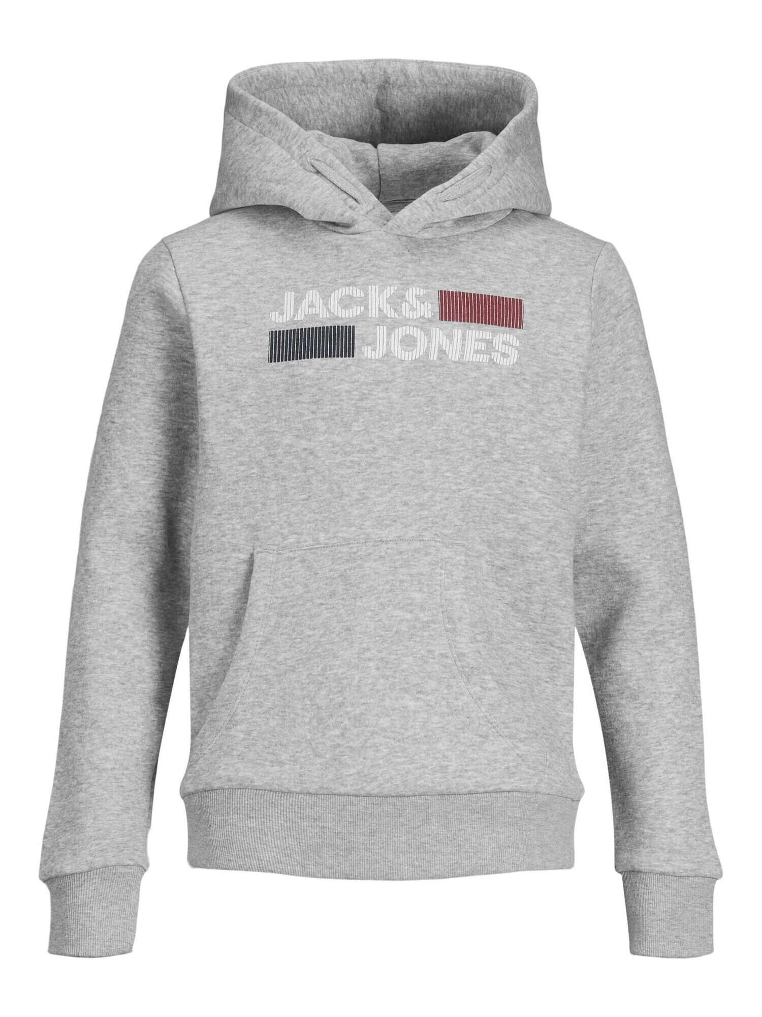 Jack & Jones Junior Bluză de molton gri amestecat / roşu închis / negru / alb - Pled.ro