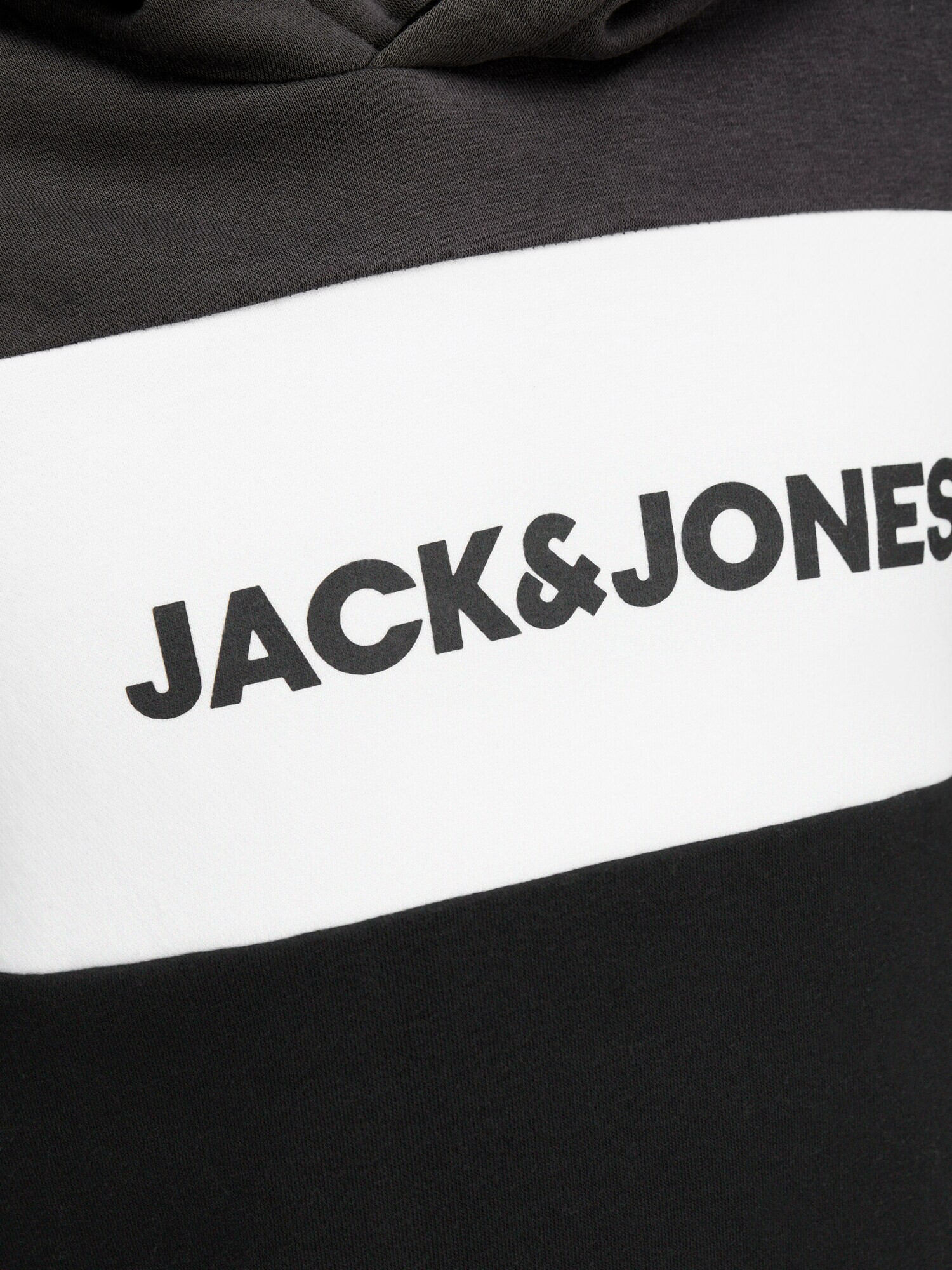 Jack & Jones Junior Bluză de molton gri închis / negru / alb - Pled.ro