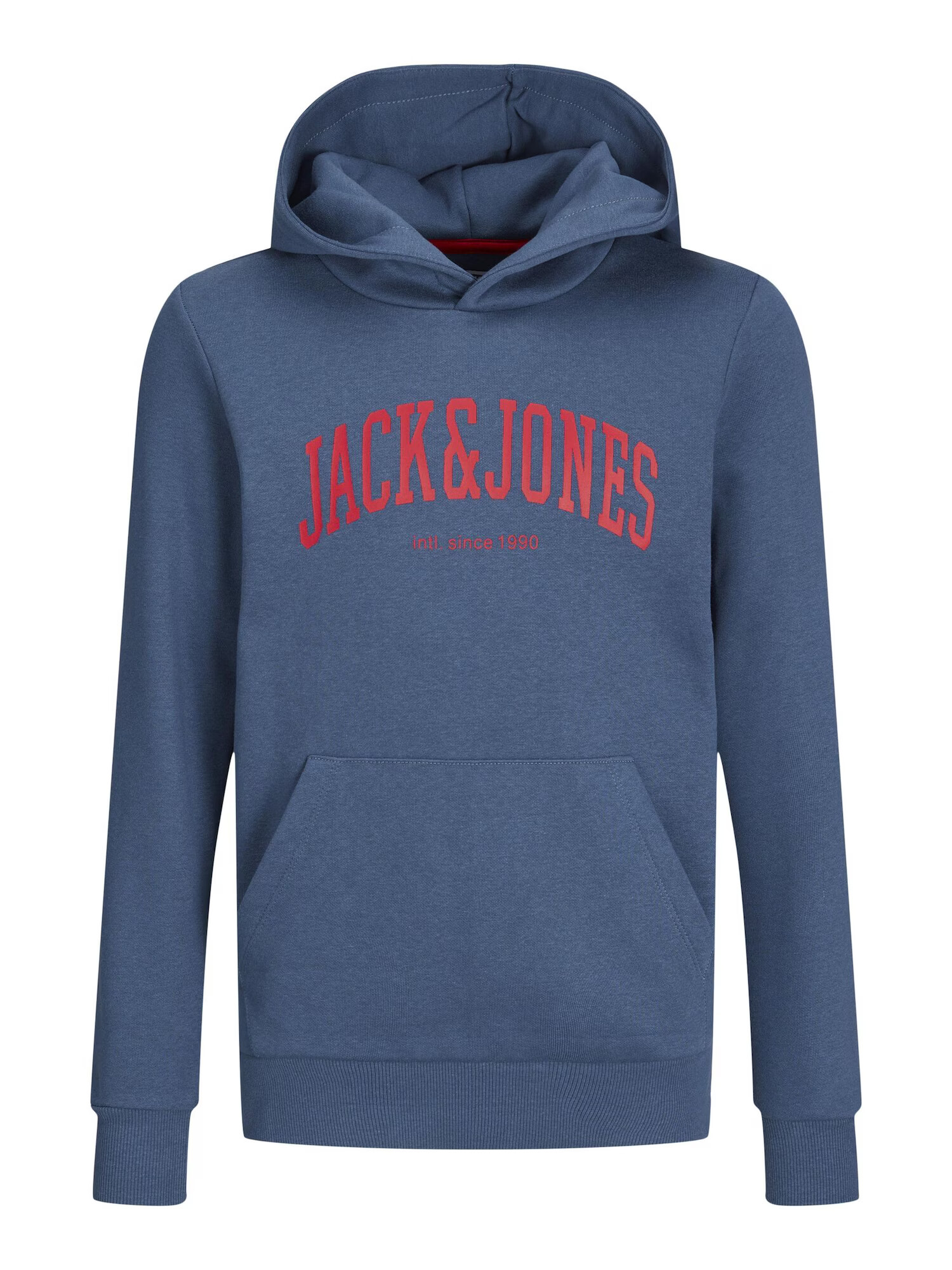 Jack & Jones Junior Bluză de molton 'Josh' albastru gențiană / roșu intens - Pled.ro