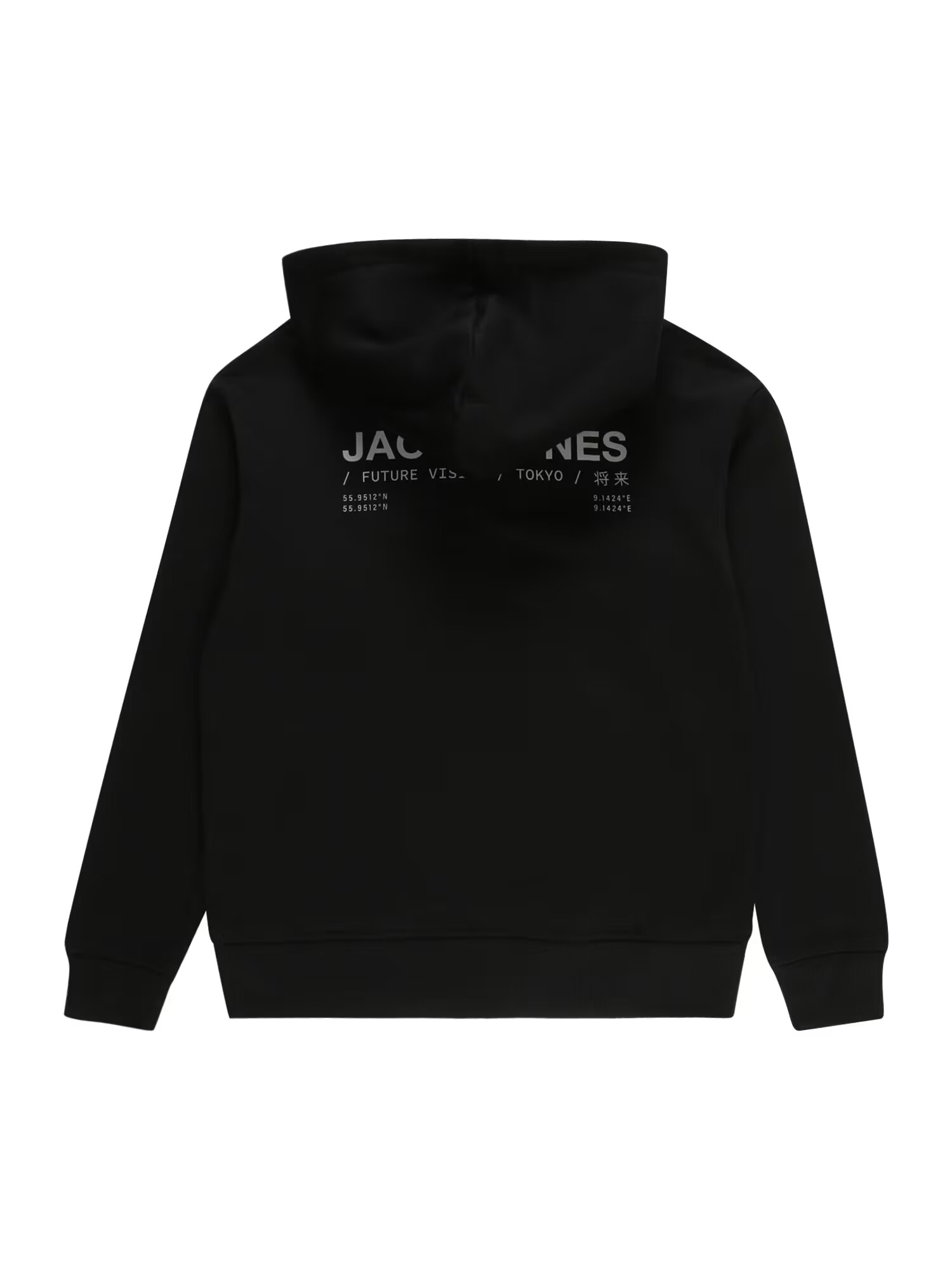 Jack & Jones Junior Bluză de molton negru / alb - Pled.ro