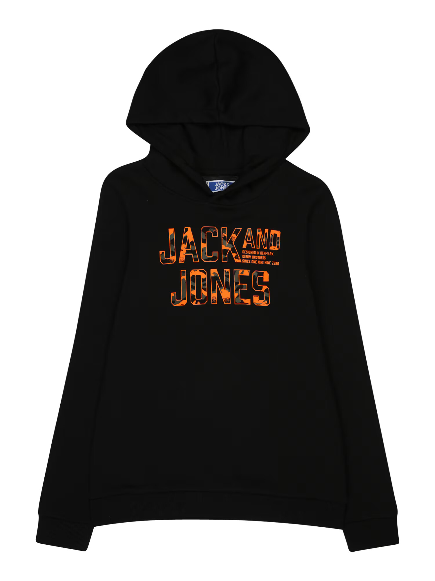 Jack & Jones Junior Bluză de molton 'PEACE WALKER' kaki / portocaliu deschis / negru - Pled.ro