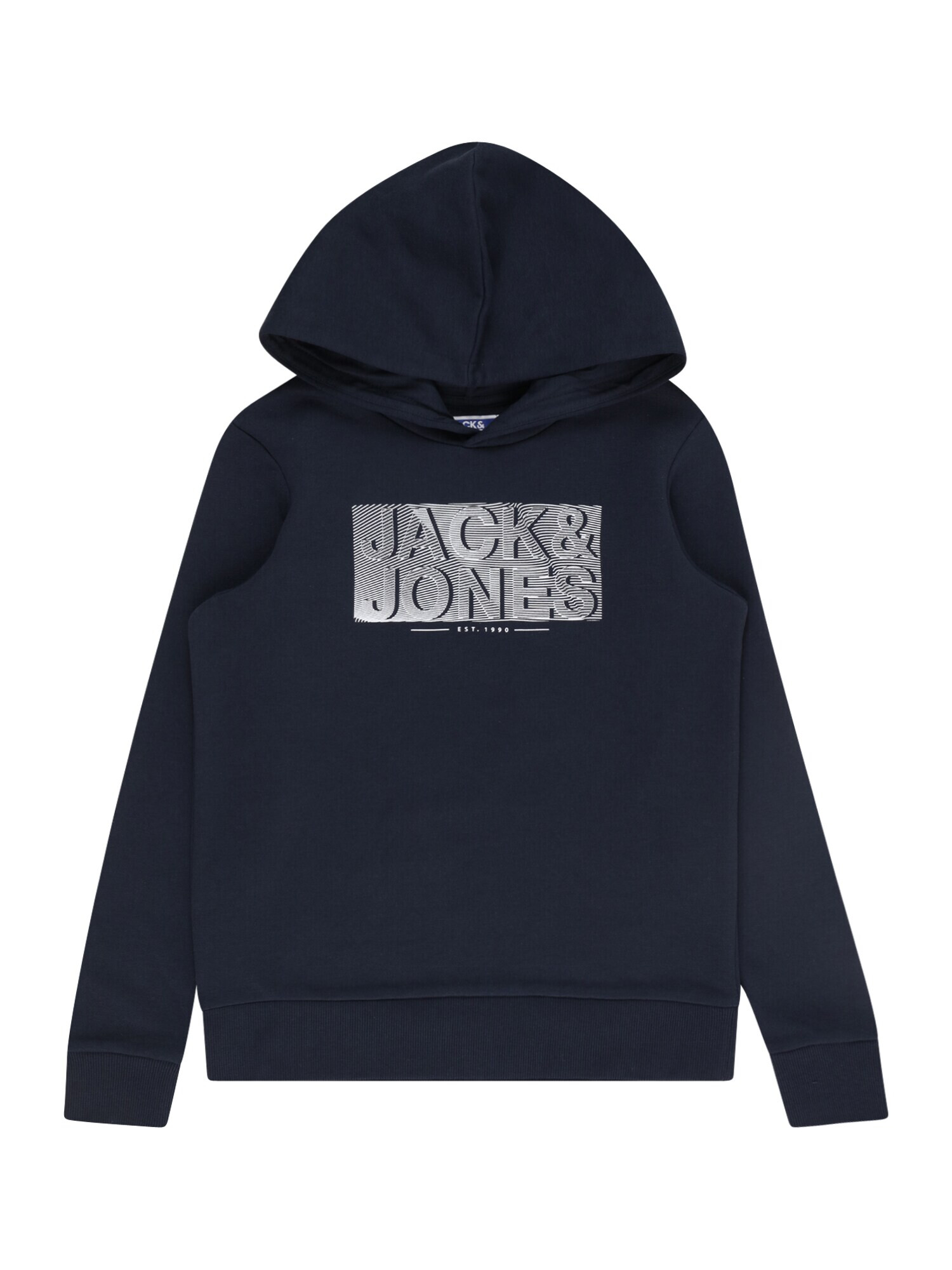 Jack & Jones Junior Bluză de molton 'PETER' bleumarin / alb - Pled.ro