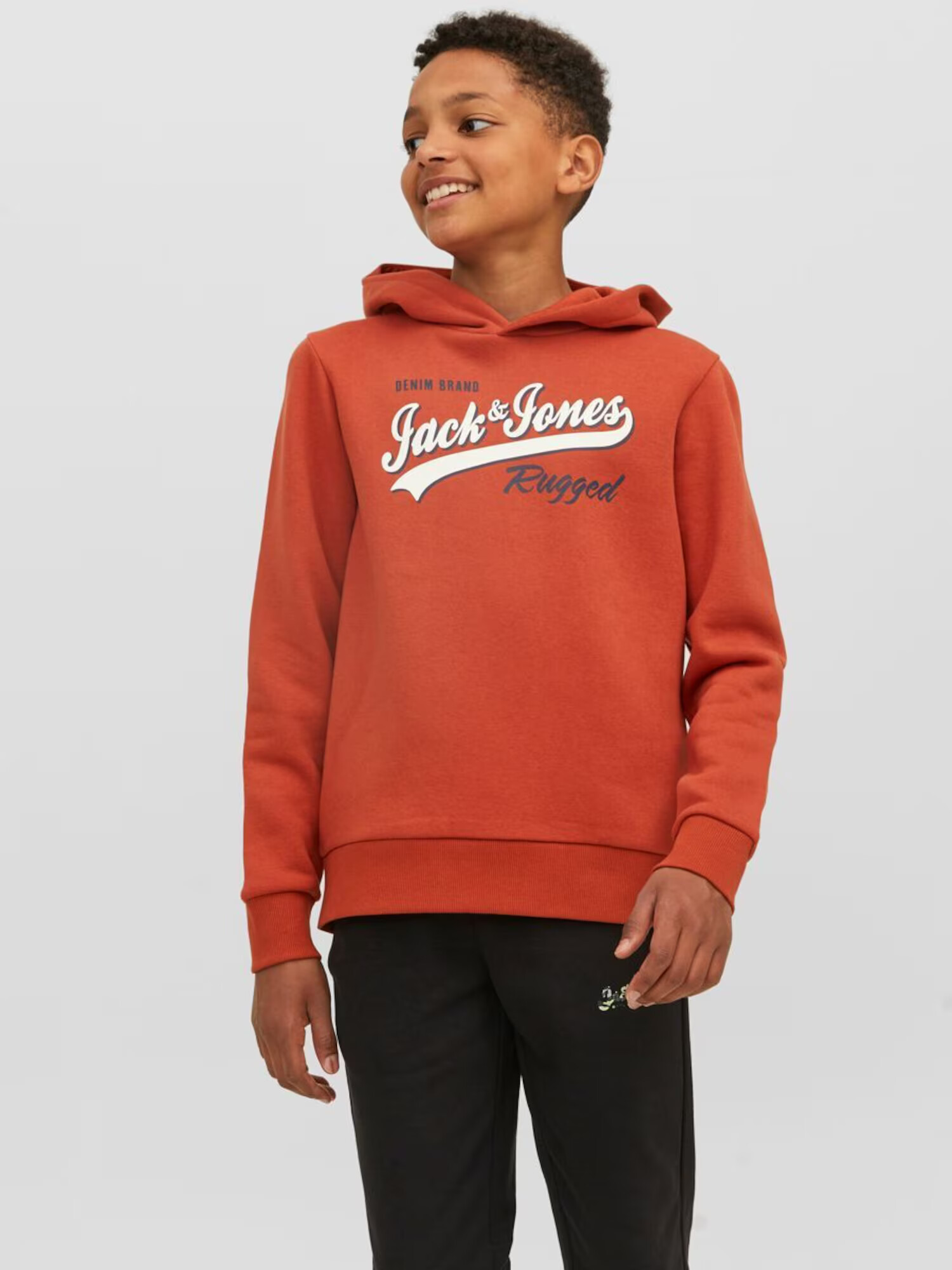 Jack & Jones Junior Bluză de molton portocaliu / roșu ruginiu - Pled.ro