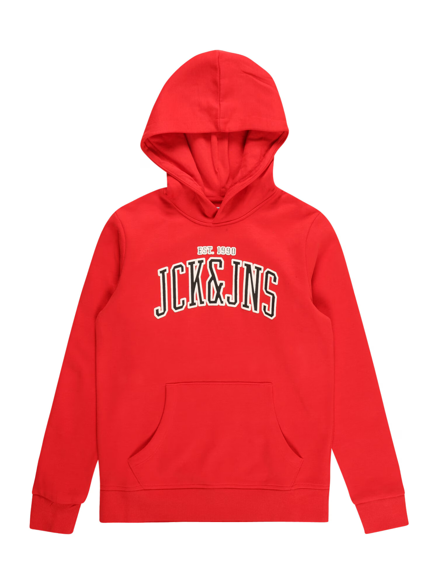 Jack & Jones Junior Bluză de molton roșu / negru / alb - Pled.ro