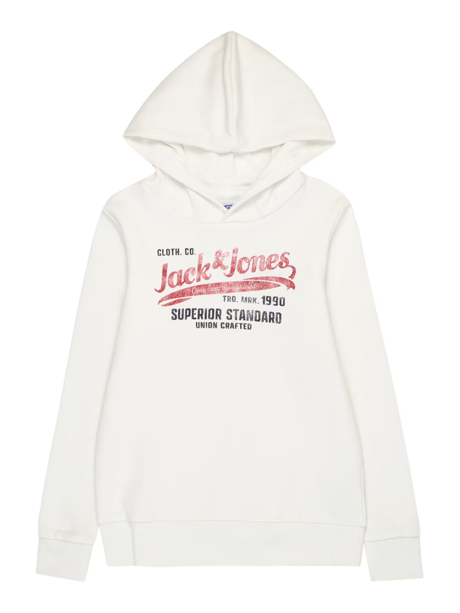 Jack & Jones Junior Bluză de molton roșu / negru / alb - Pled.ro