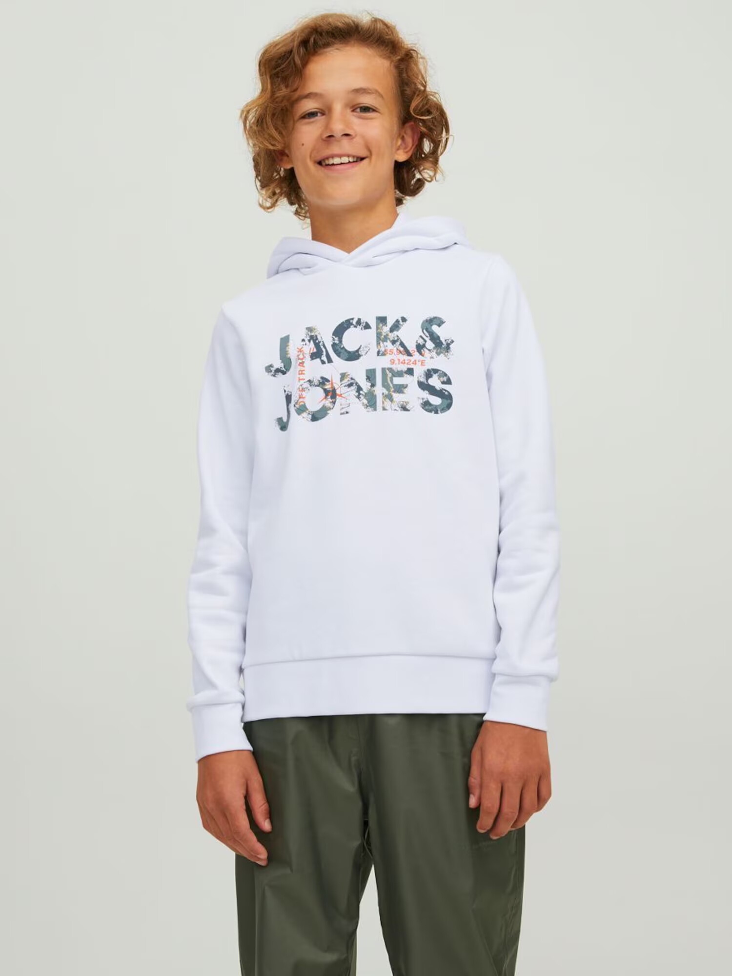 Jack & Jones Junior Bluză de molton 'Tech' galben / verde / portocaliu / alb - Pled.ro