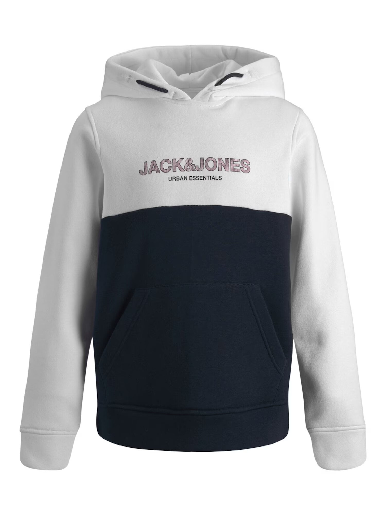 Jack & Jones Junior Bluză de molton 'Urban' roz pal / negru / alb - Pled.ro