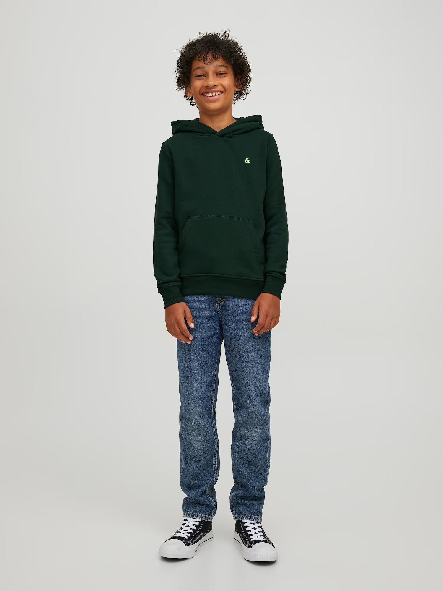 Jack & Jones Junior Bluză de molton 'Star' verde pin - Pled.ro