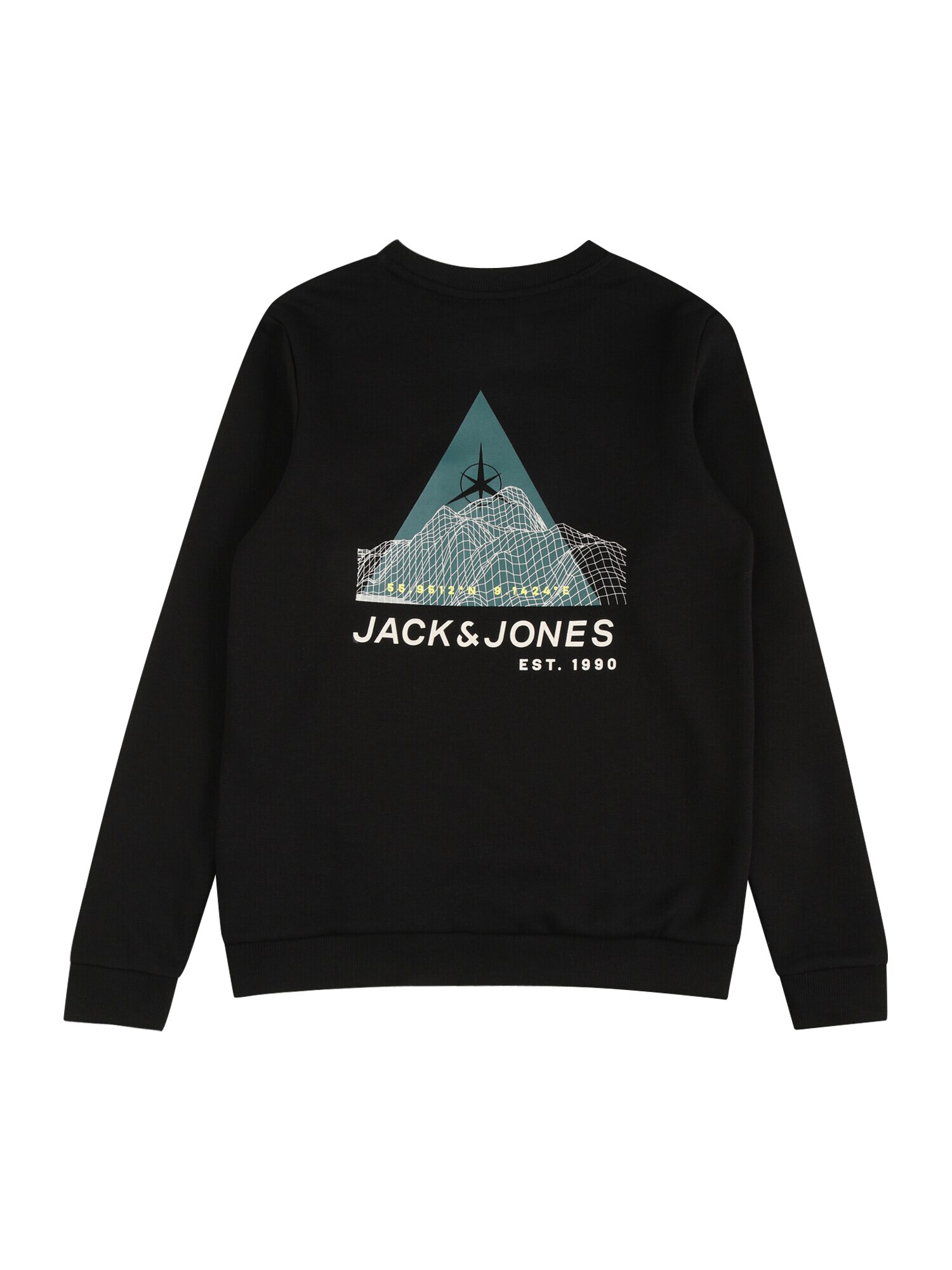 Jack & Jones Junior Bluză de molton verde / verde kiwi / negru / alb - Pled.ro