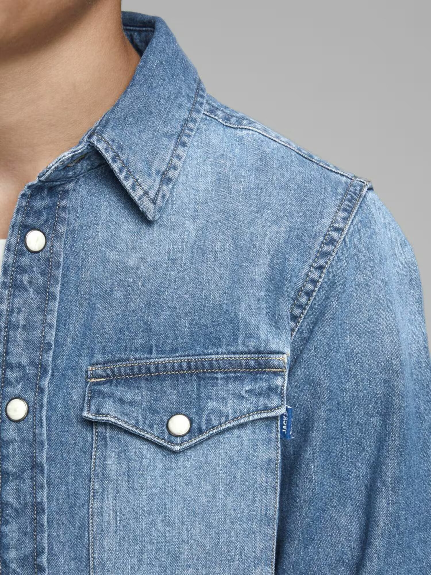 Jack & Jones Junior Cămașă albastru denim - Pled.ro