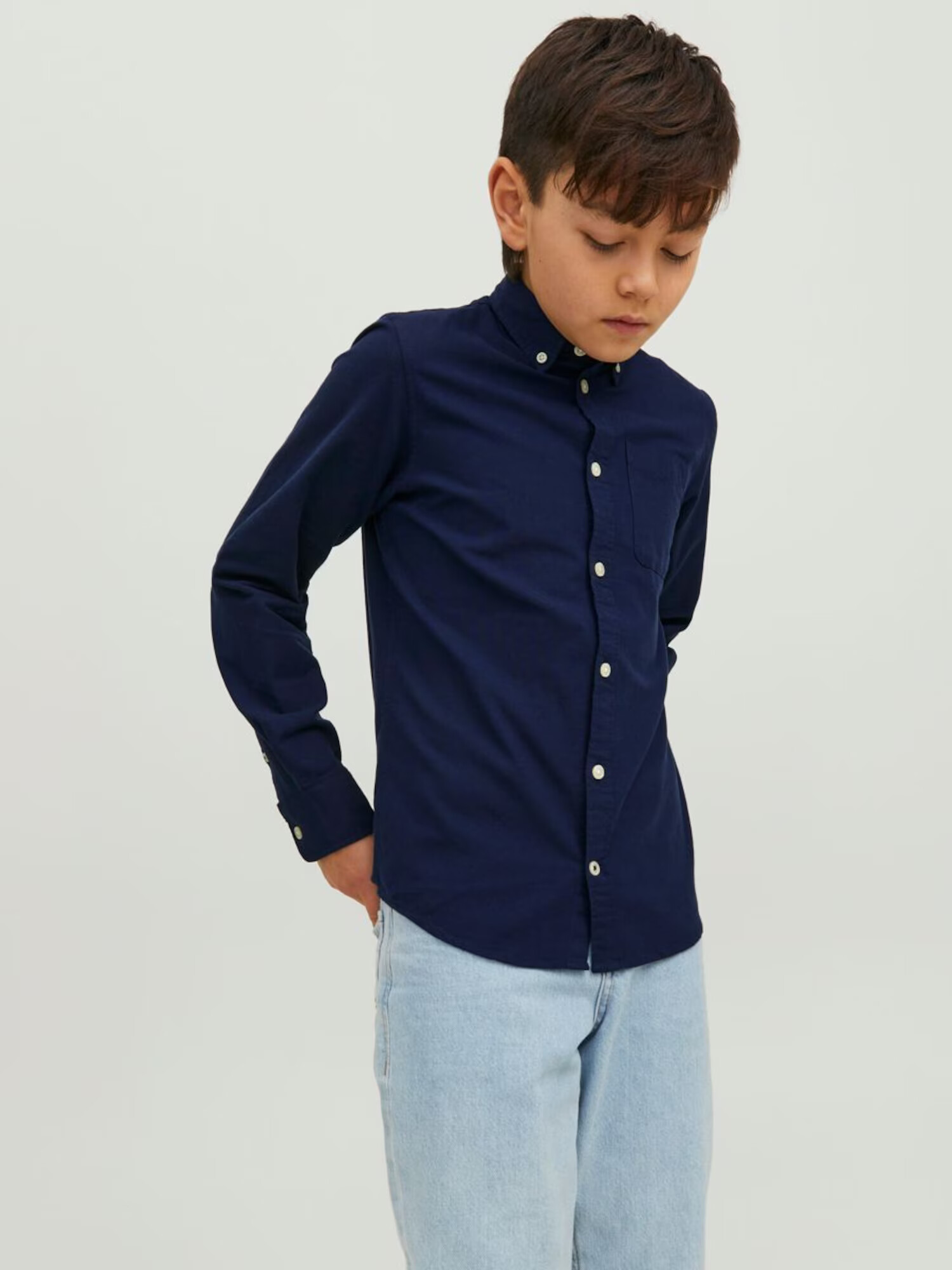 Jack & Jones Junior Cămașă albastru închis - Pled.ro