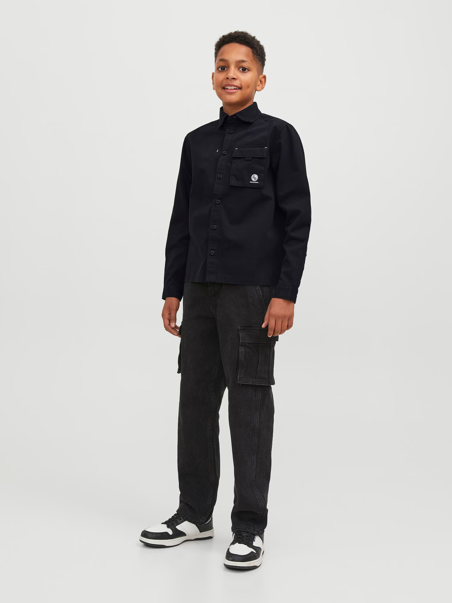 Jack & Jones Junior Cămașă 'Dust' negru - Pled.ro