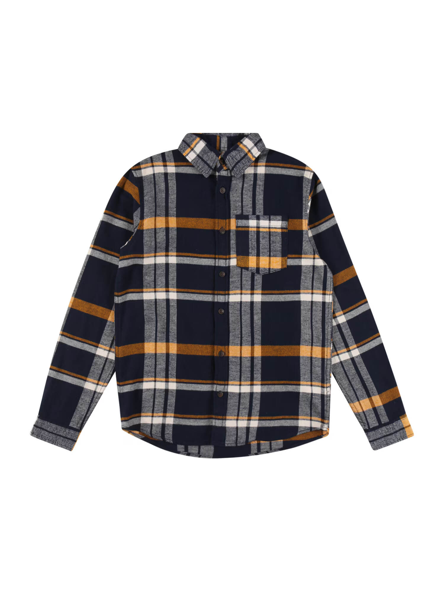 Jack & Jones Junior Cămașă 'Owen' albastru / gri / portocaliu / alb - Pled.ro