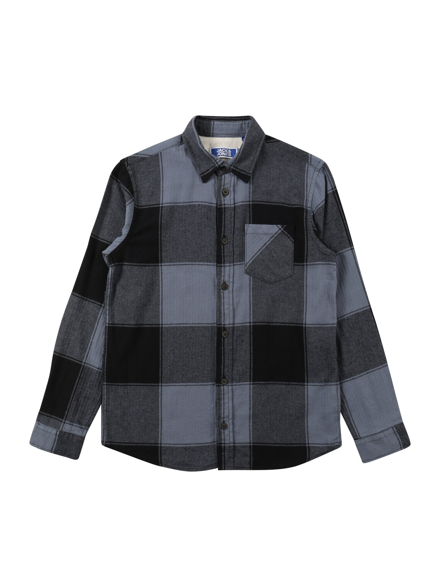 Jack & Jones Junior Cămașă 'OWEN' albastru porumbel / negru / negru amestecat - Pled.ro