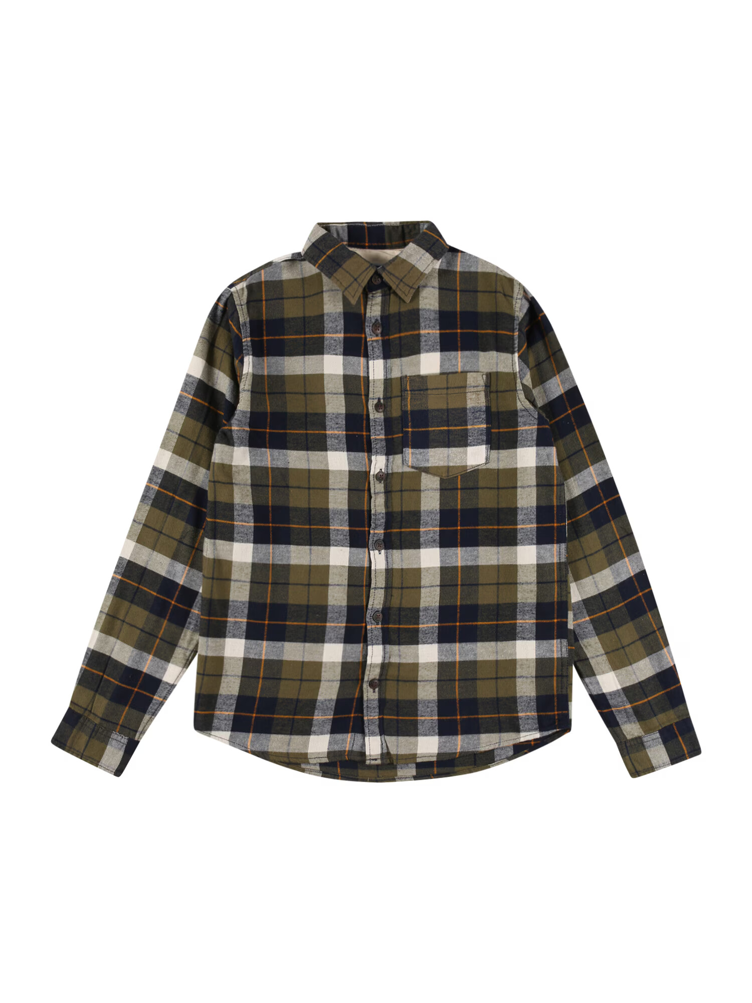 Jack & Jones Junior Cămașă 'Owen' albastru / verde / portocaliu / alb - Pled.ro