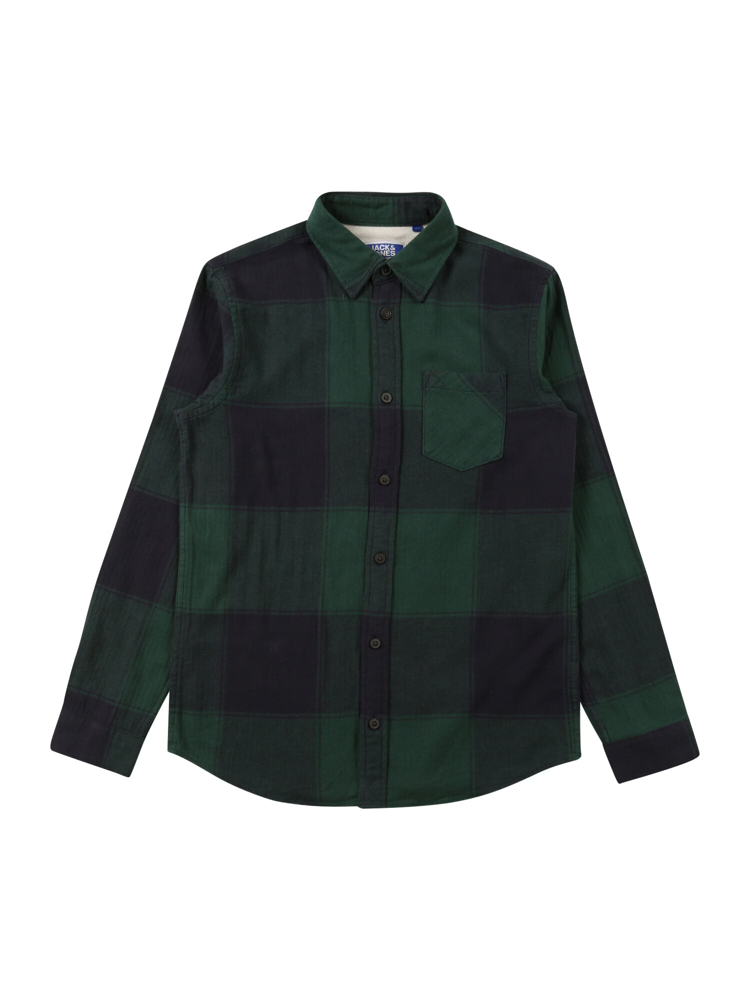 Jack & Jones Junior Cămașă 'OWEN' verde închis / negru - Pled.ro