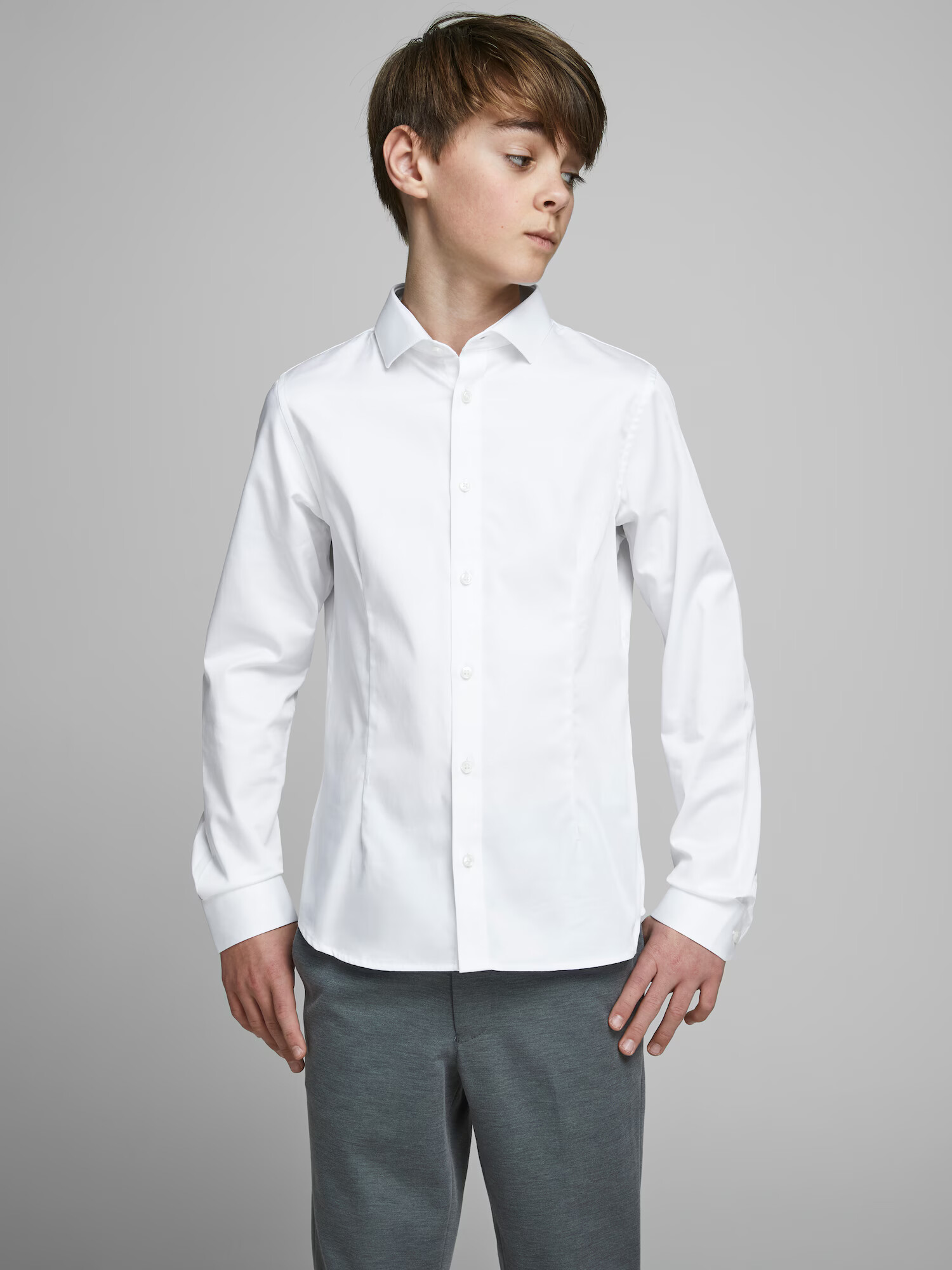 Jack & Jones Junior Cămașă 'Parma' alb - Pled.ro