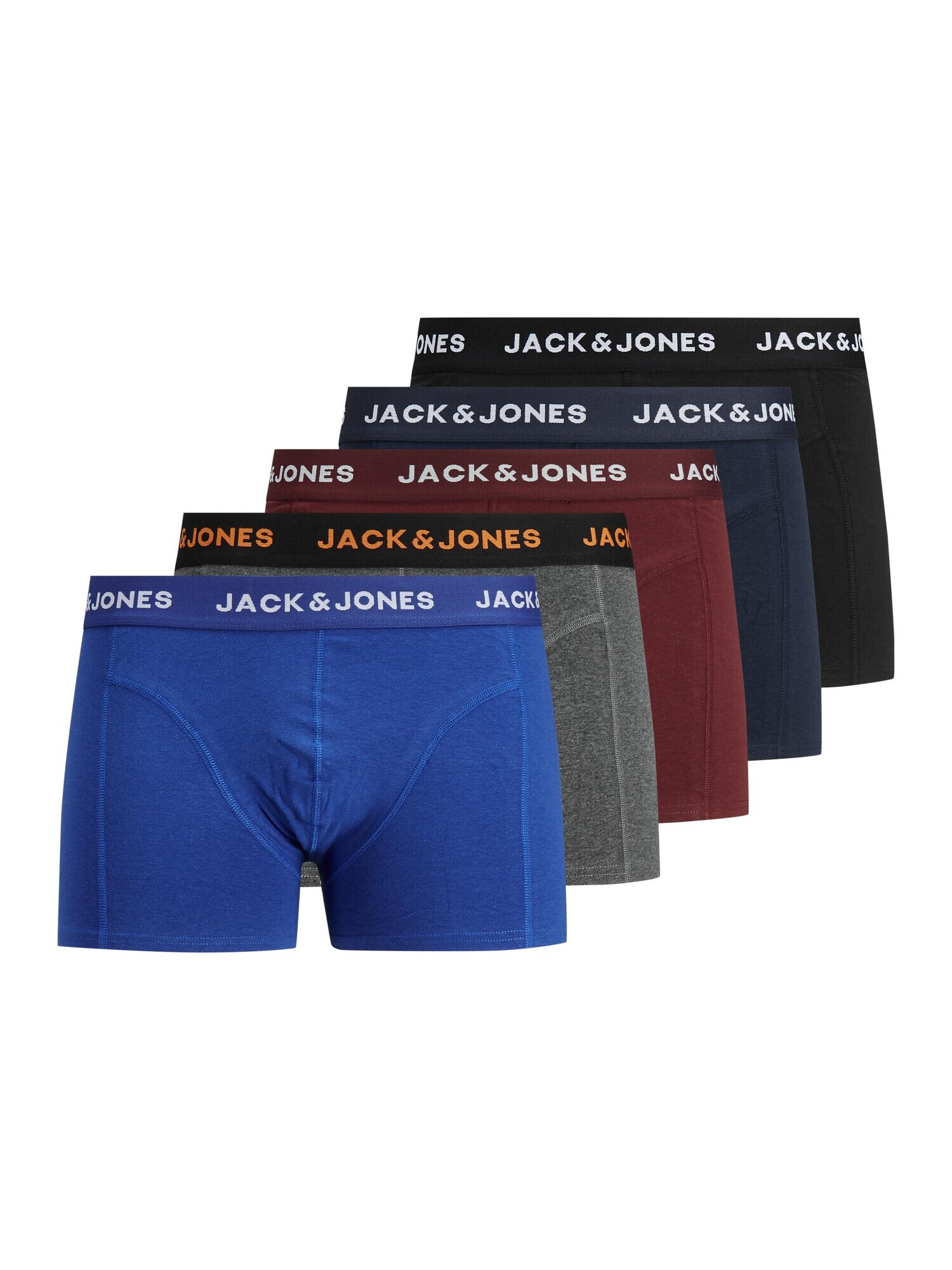 Jack & Jones Junior Chiloţi albastru / gri amestecat / roșu bordeaux / negru - Pled.ro