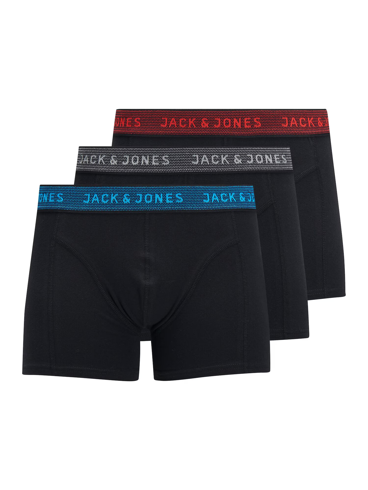 Jack & Jones Junior Chiloţi albastru / gri / roșu / negru - Pled.ro