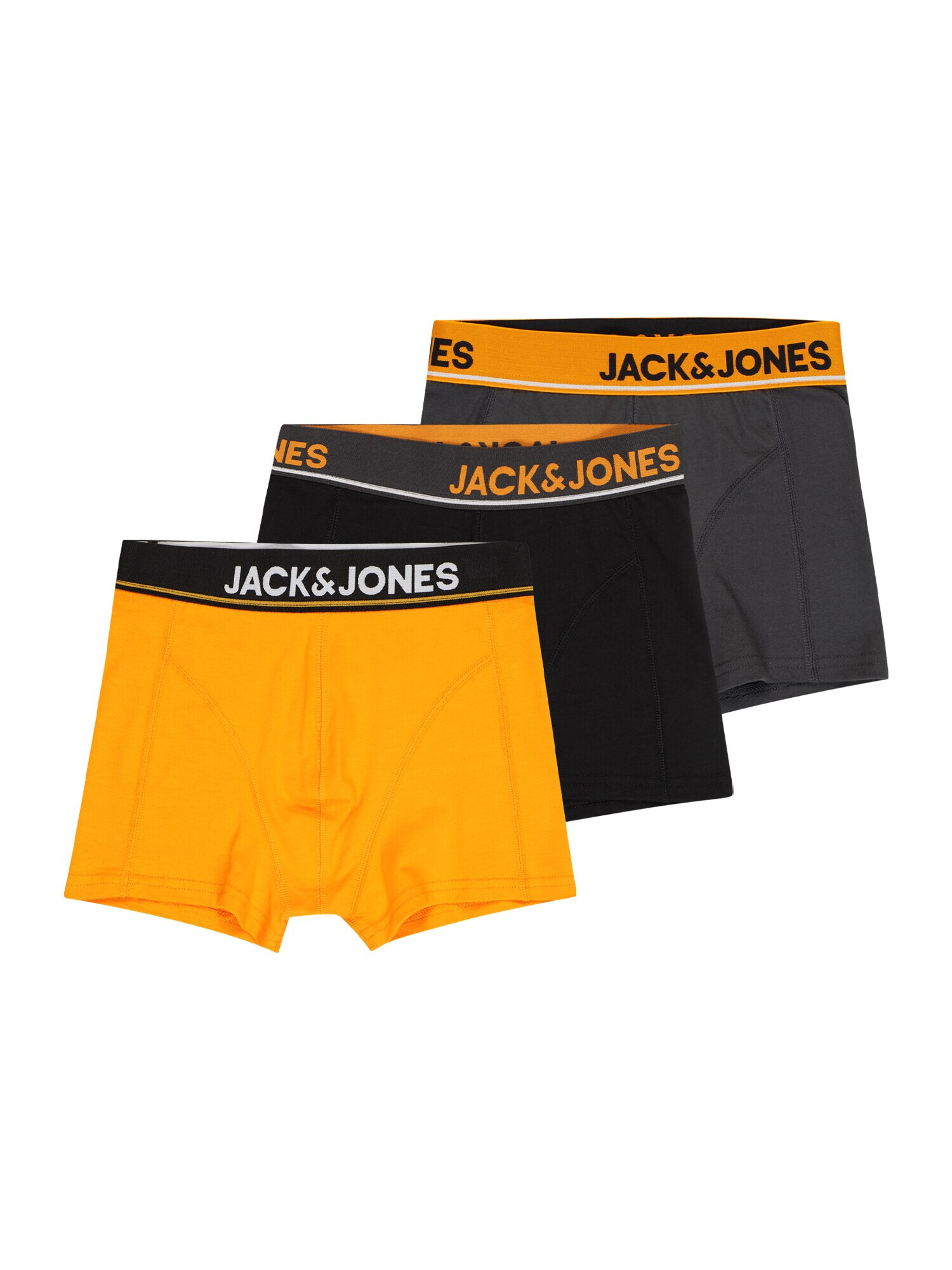 Jack & Jones Junior Chiloţi gri închis / portocaliu / negru / alb - Pled.ro