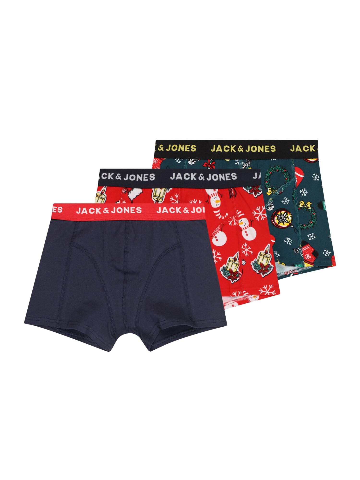 Jack & Jones Junior Chiloţi 'TOM' bleumarin / verde închis / roșu / alb - Pled.ro