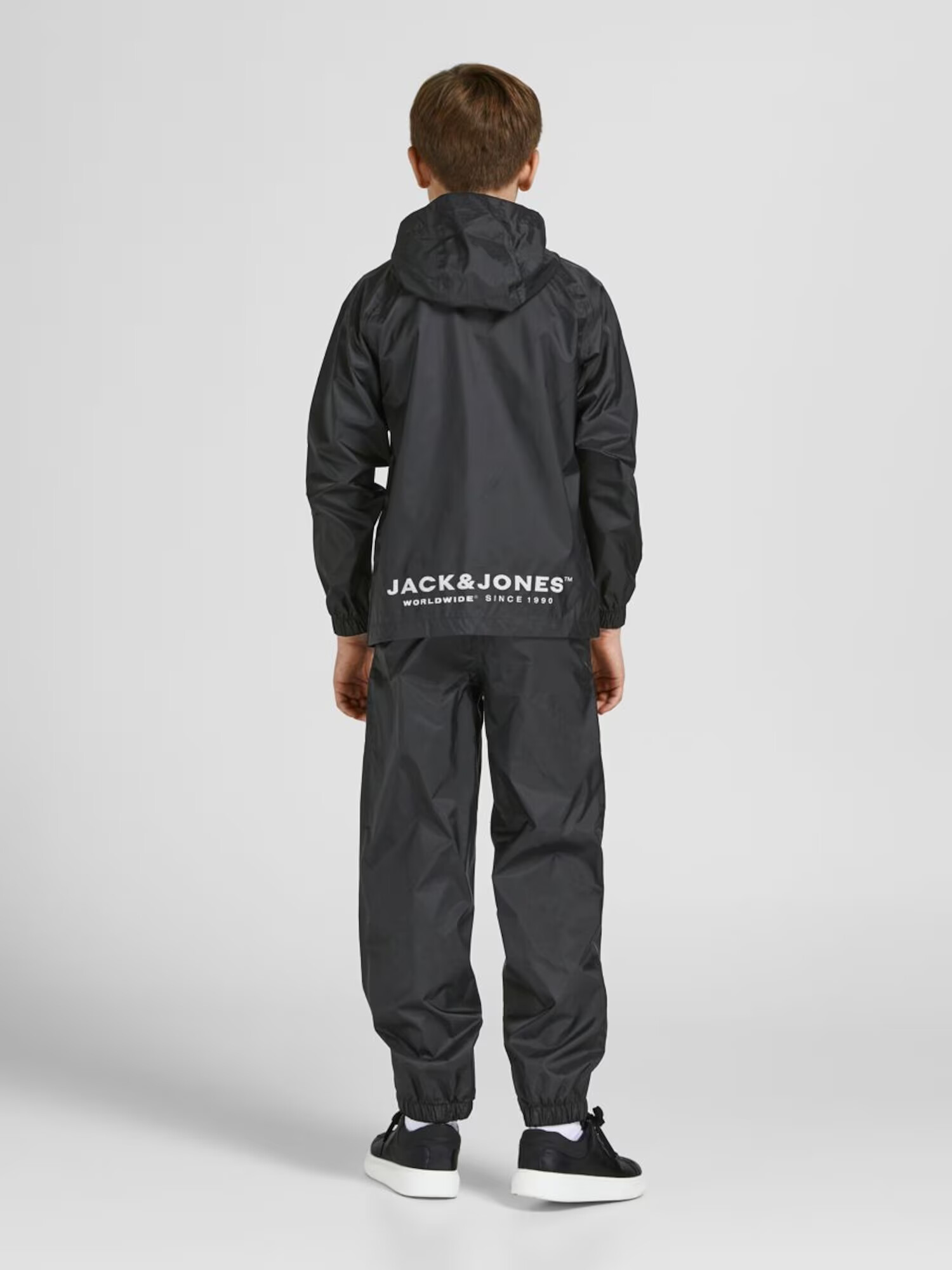 Jack & Jones Junior Salopetă negru / alb - Pled.ro