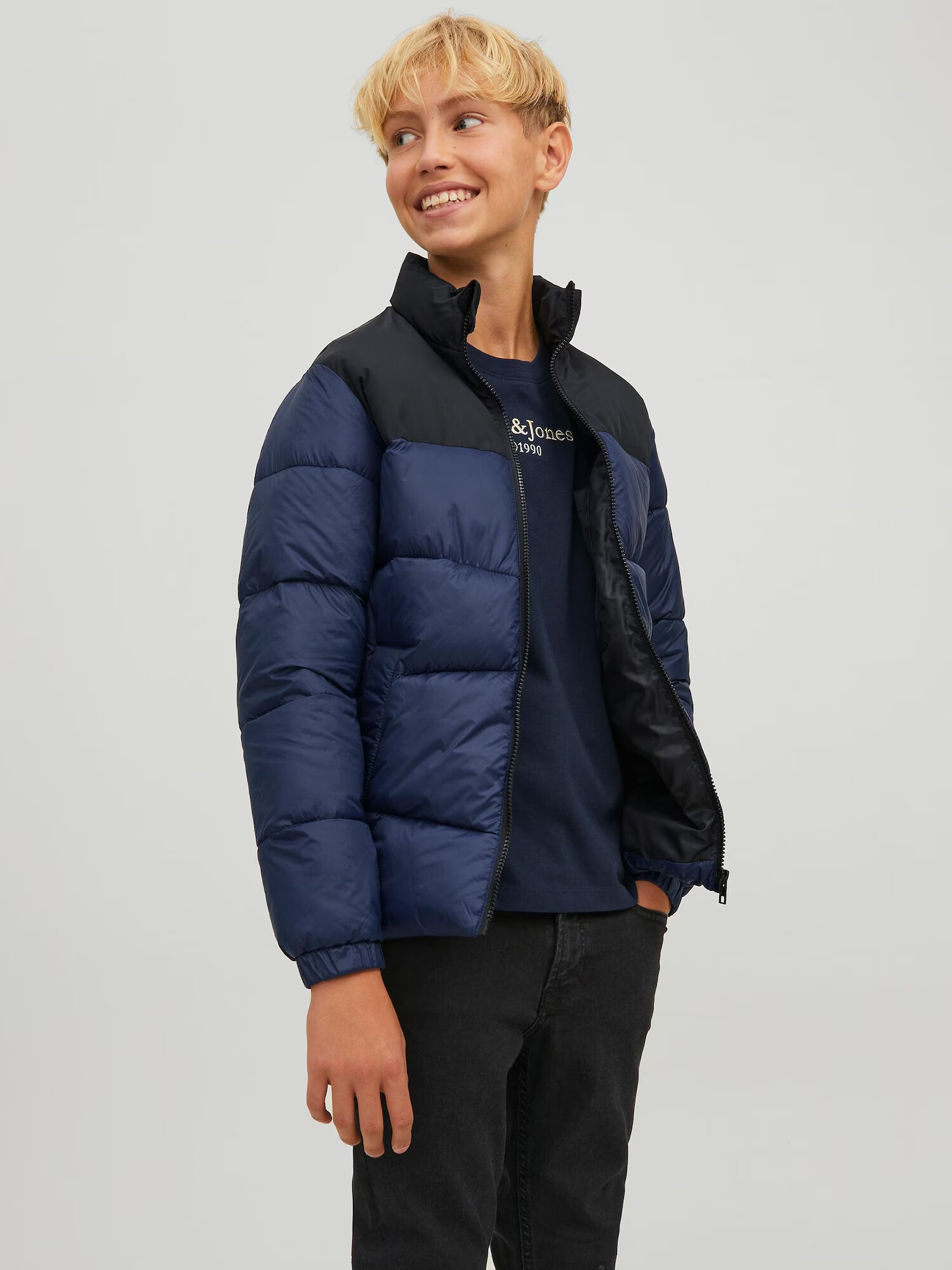 Jack & Jones Junior Geacă de iarnă albastru marin / albastru noapte - Pled.ro