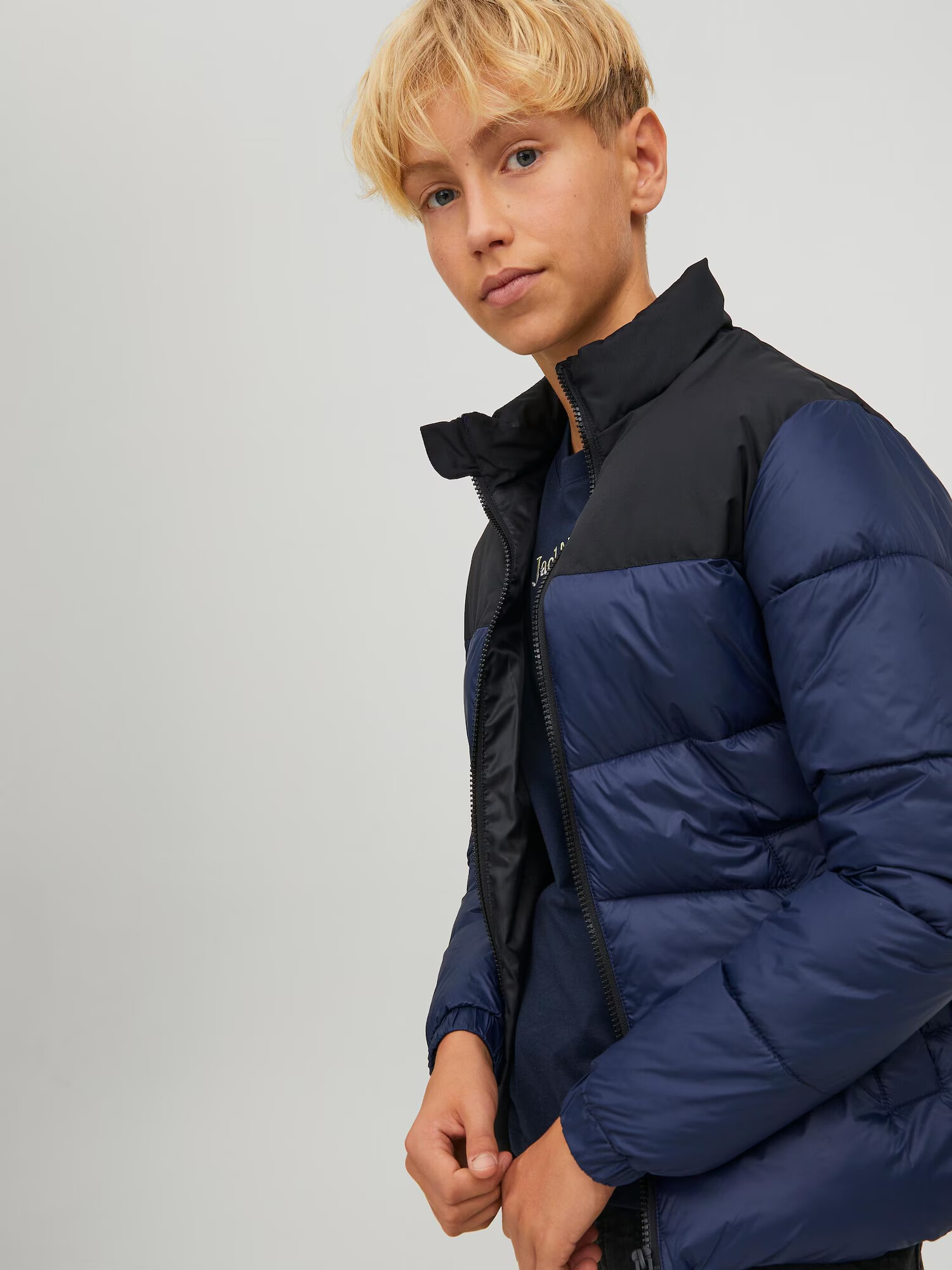 Jack & Jones Junior Geacă de iarnă albastru marin / albastru noapte - Pled.ro