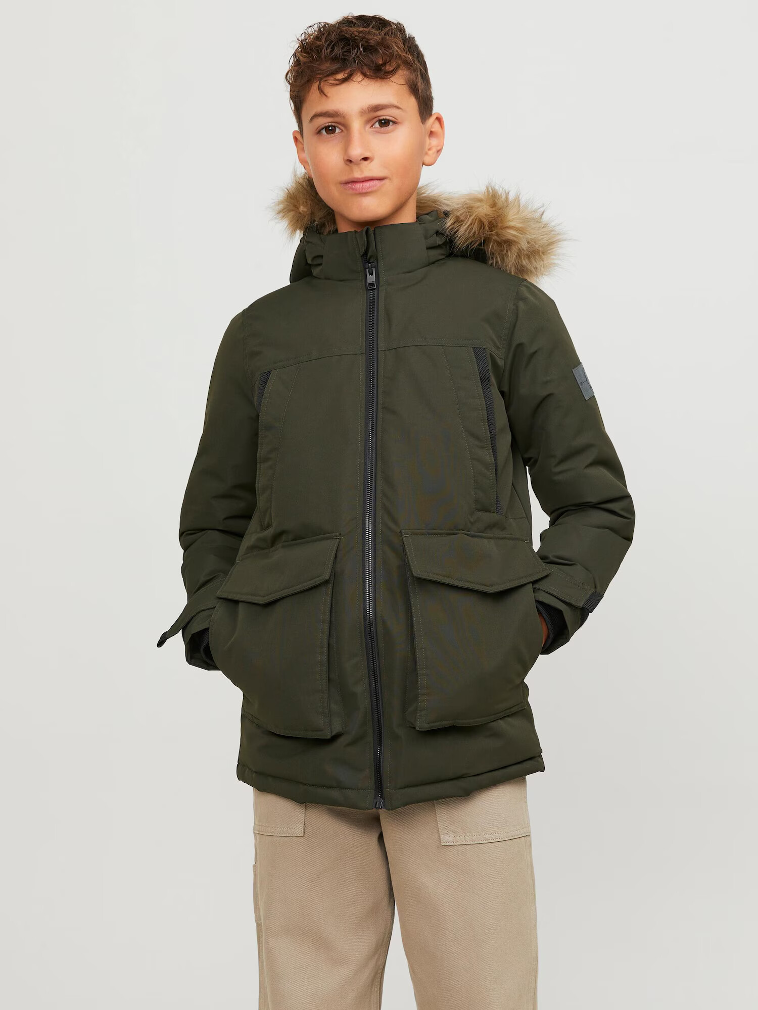 Jack & Jones Junior Geacă de iarnă 'Craft' verde pin - Pled.ro