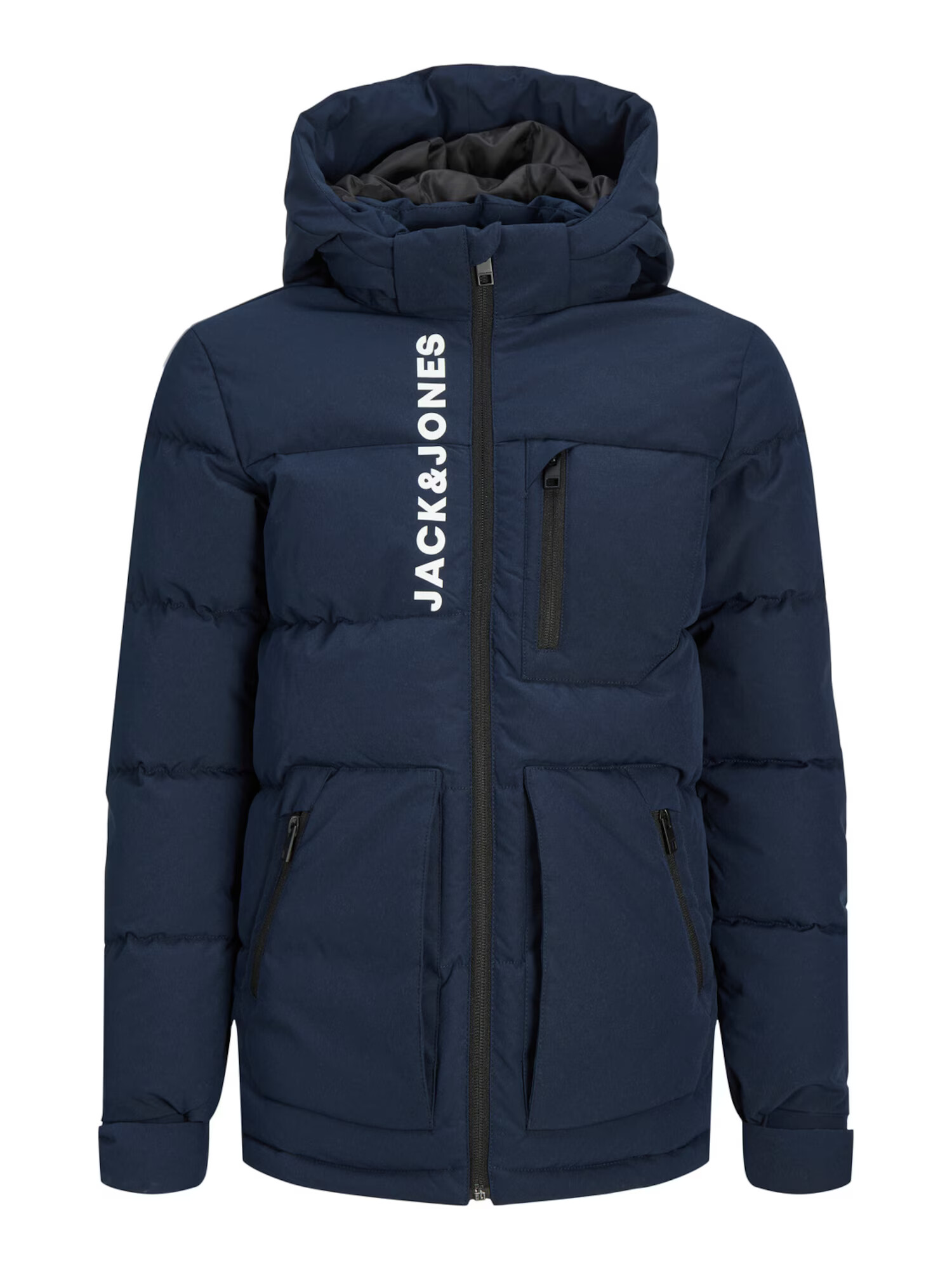 Jack & Jones Junior Geacă de iarnă 'OTTO' bleumarin / alb - Pled.ro