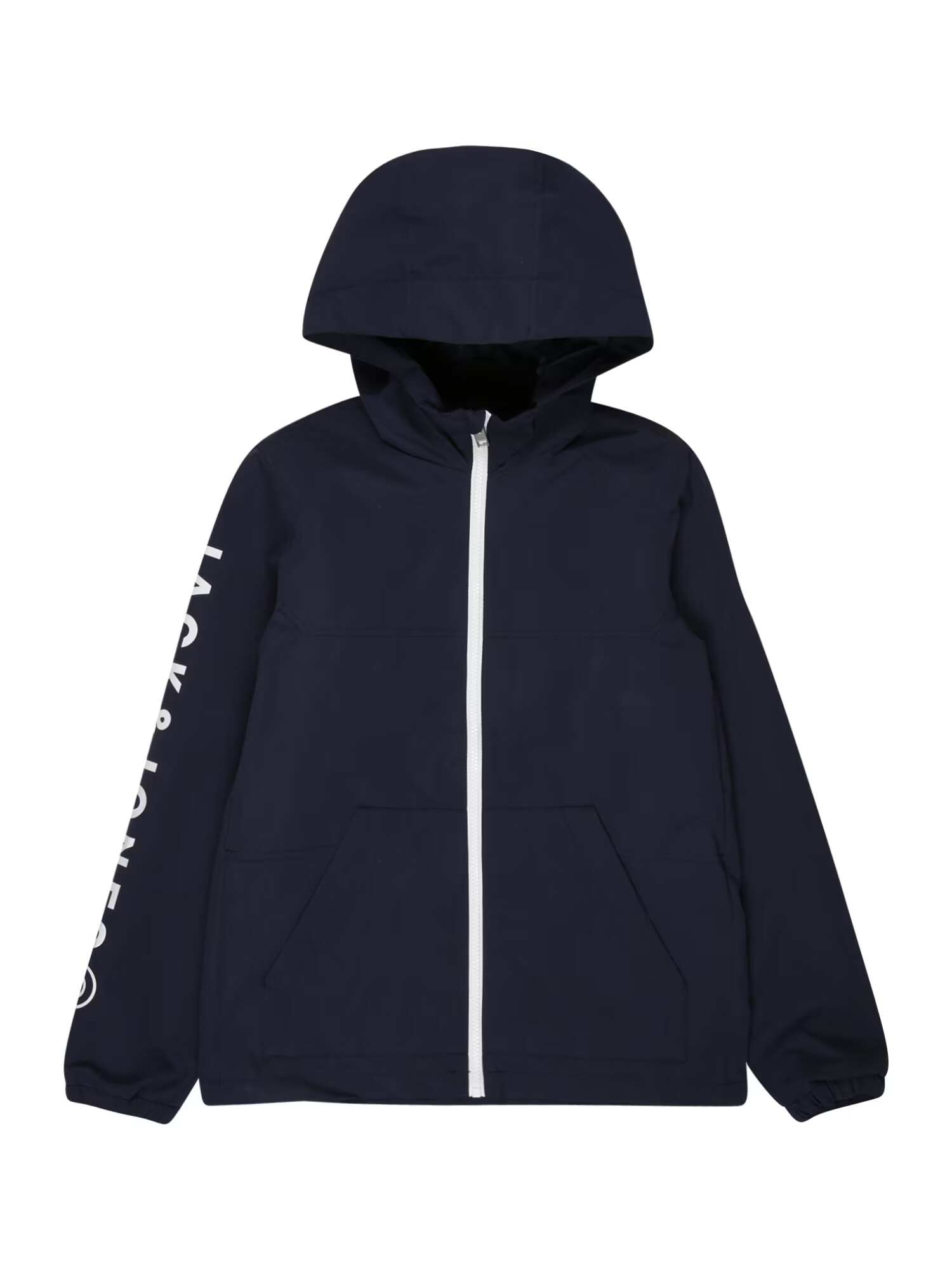 Jack & Jones Junior Geacă de primăvară-toamnă bleumarin / alb - Pled.ro