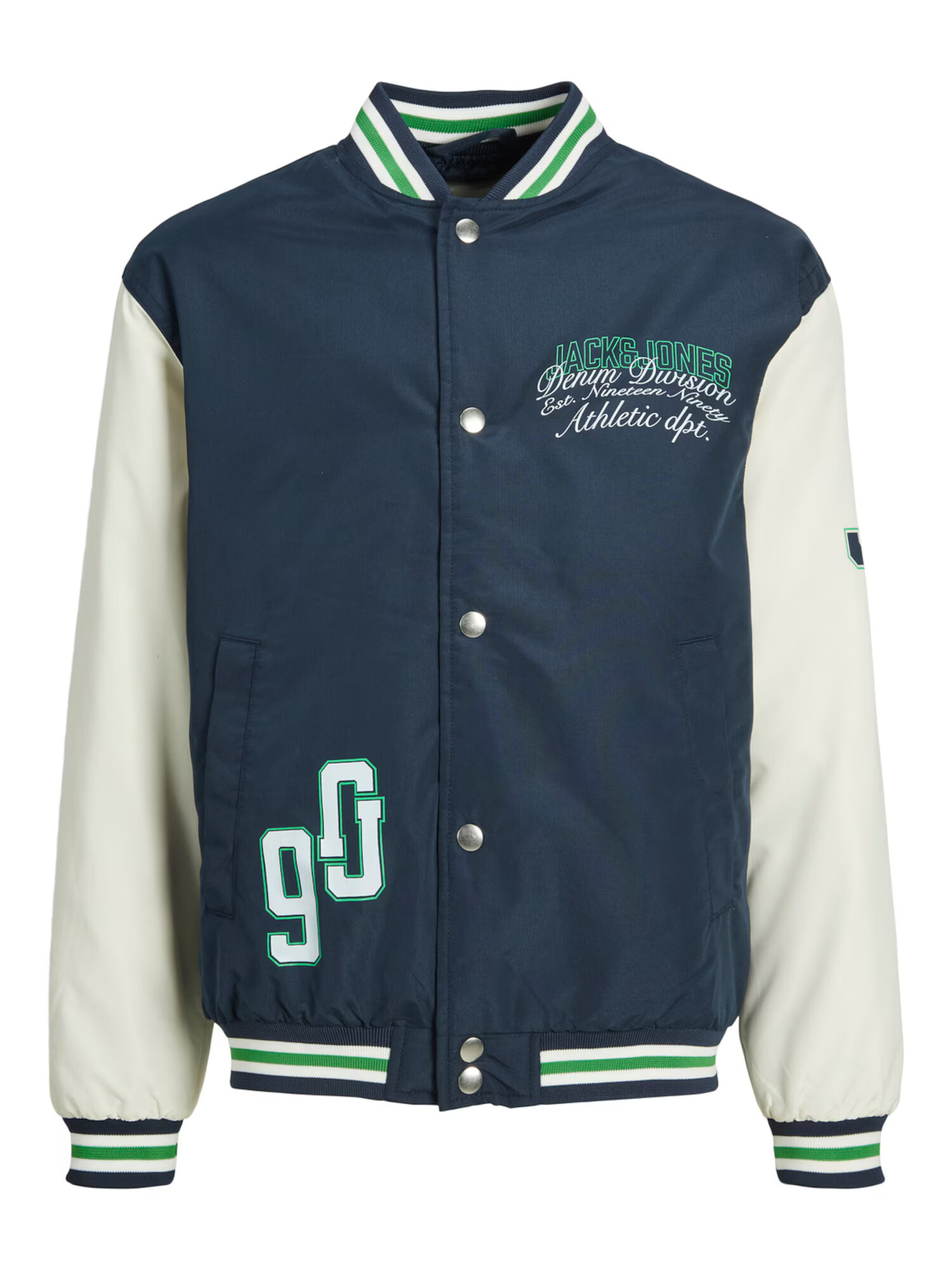 Jack & Jones Junior Geacă de primăvară-toamnă 'Orathle' crem / albastru / albastru marin / albastru pastel / verde - Pled.ro