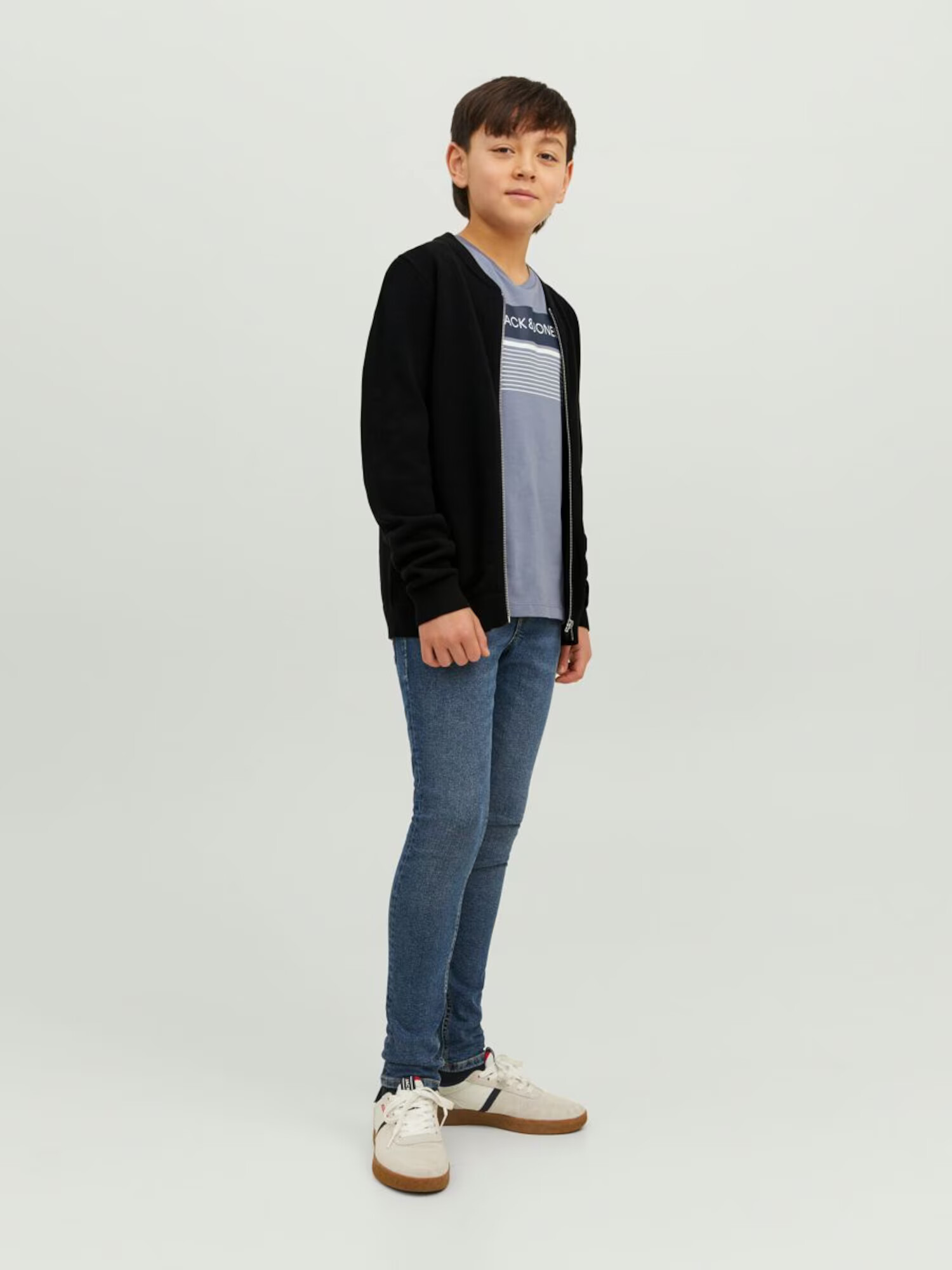 Jack & Jones Junior Geacă tricotată negru - Pled.ro