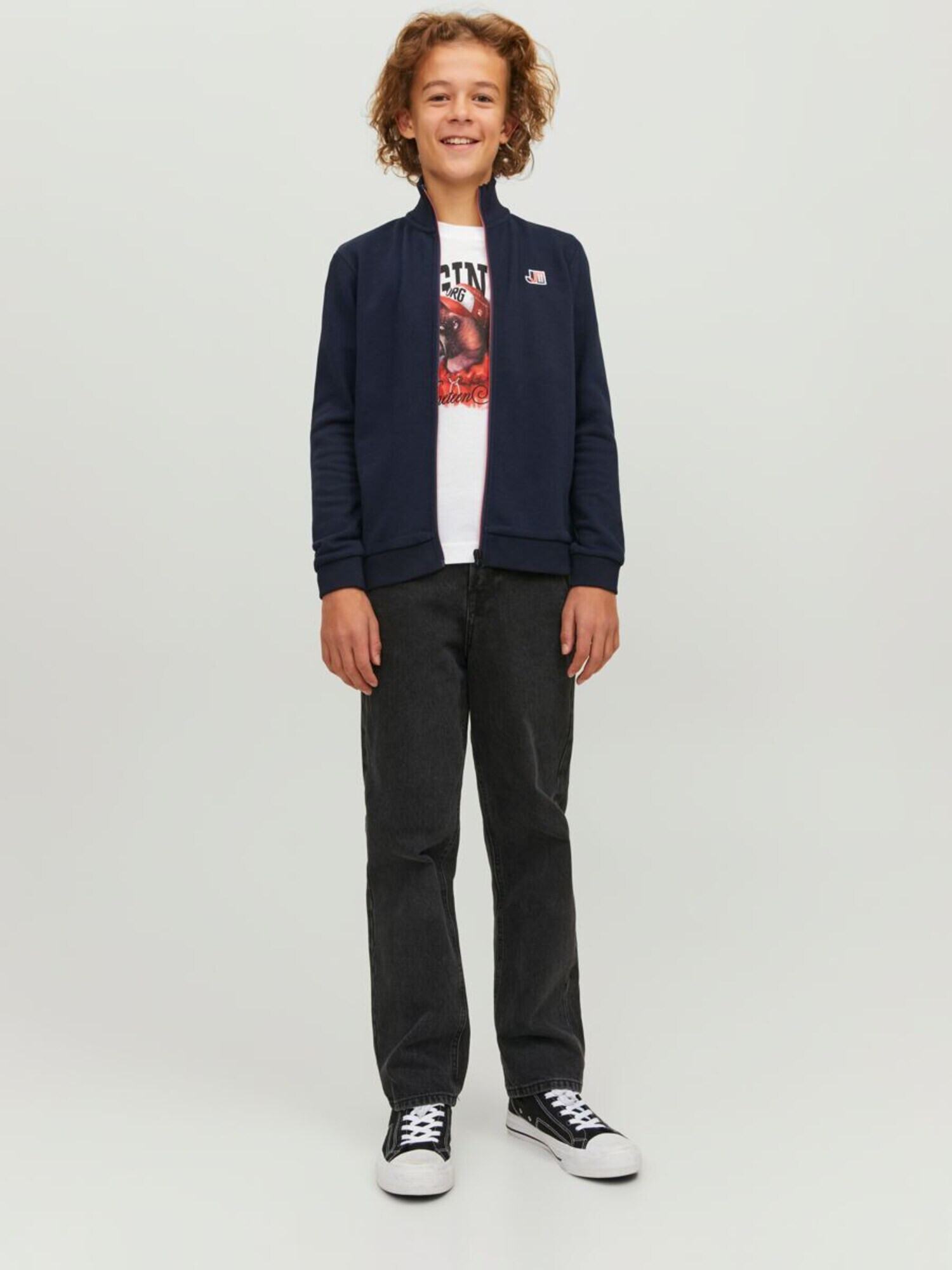 Jack & Jones Junior Hanorac albastru / albastru noapte - Pled.ro