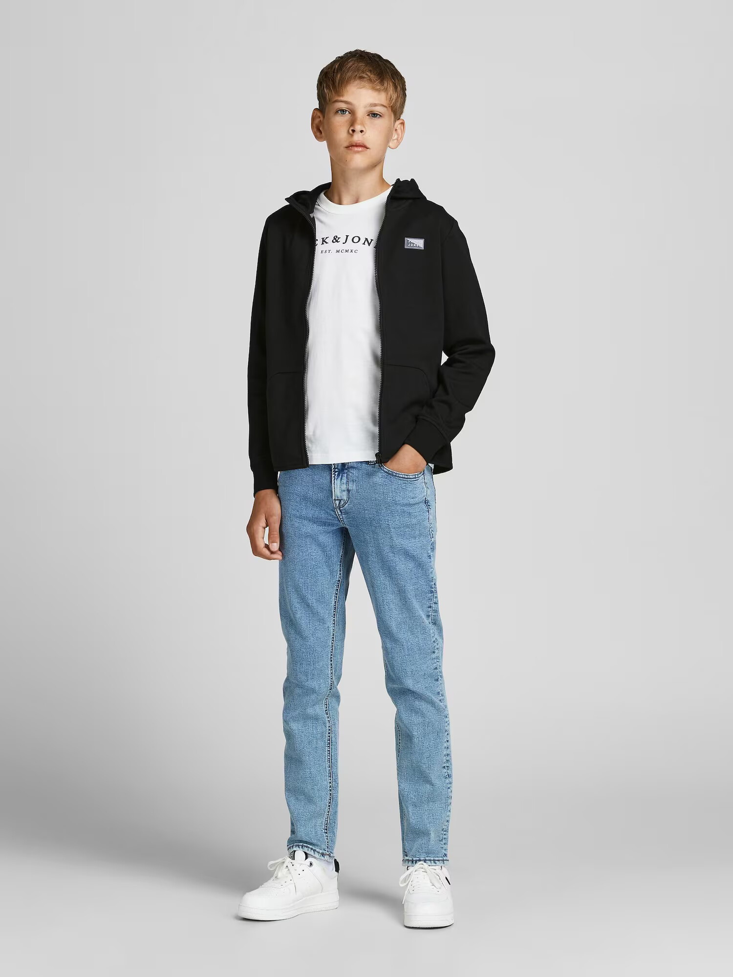 Jack & Jones Junior Hanorac negru - Pled.ro