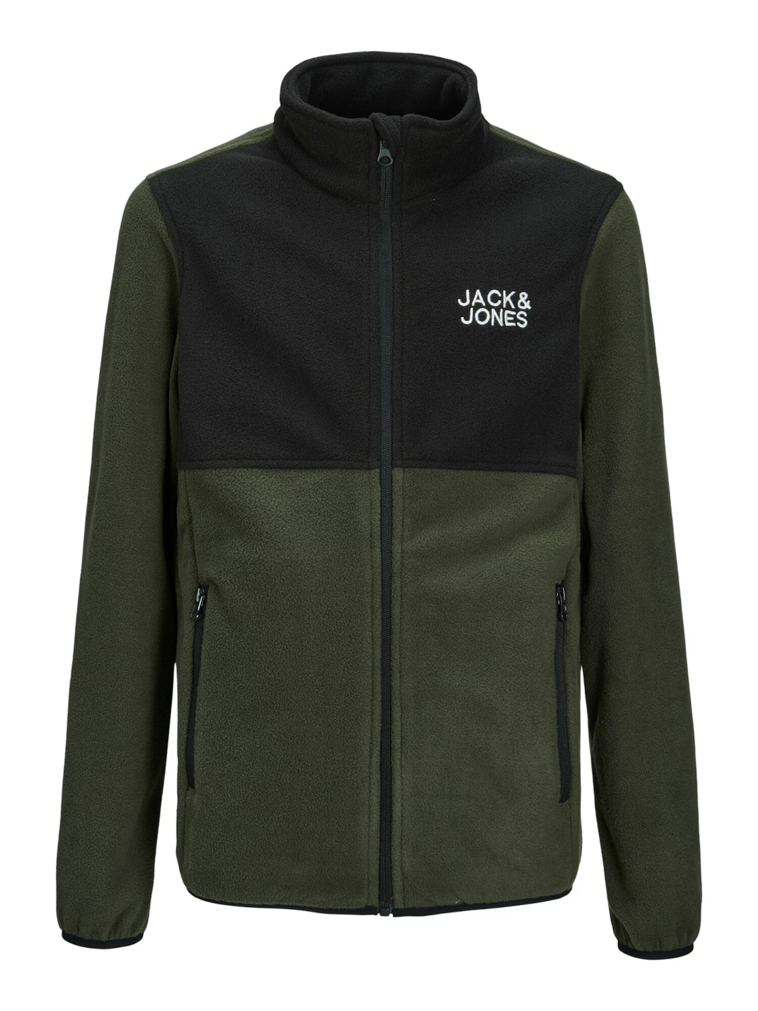 Jack & Jones Junior Jachetă fleece 'Hyper' verde închis / negru - Pled.ro