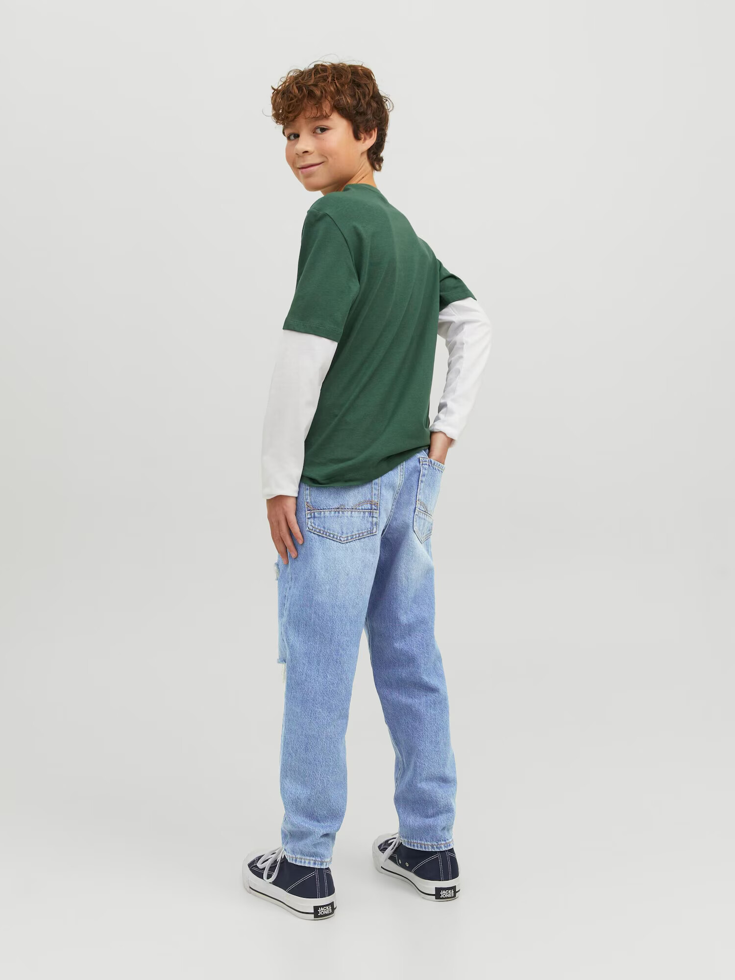 Jack & Jones Junior Jeans albastru / albastru denim - Pled.ro