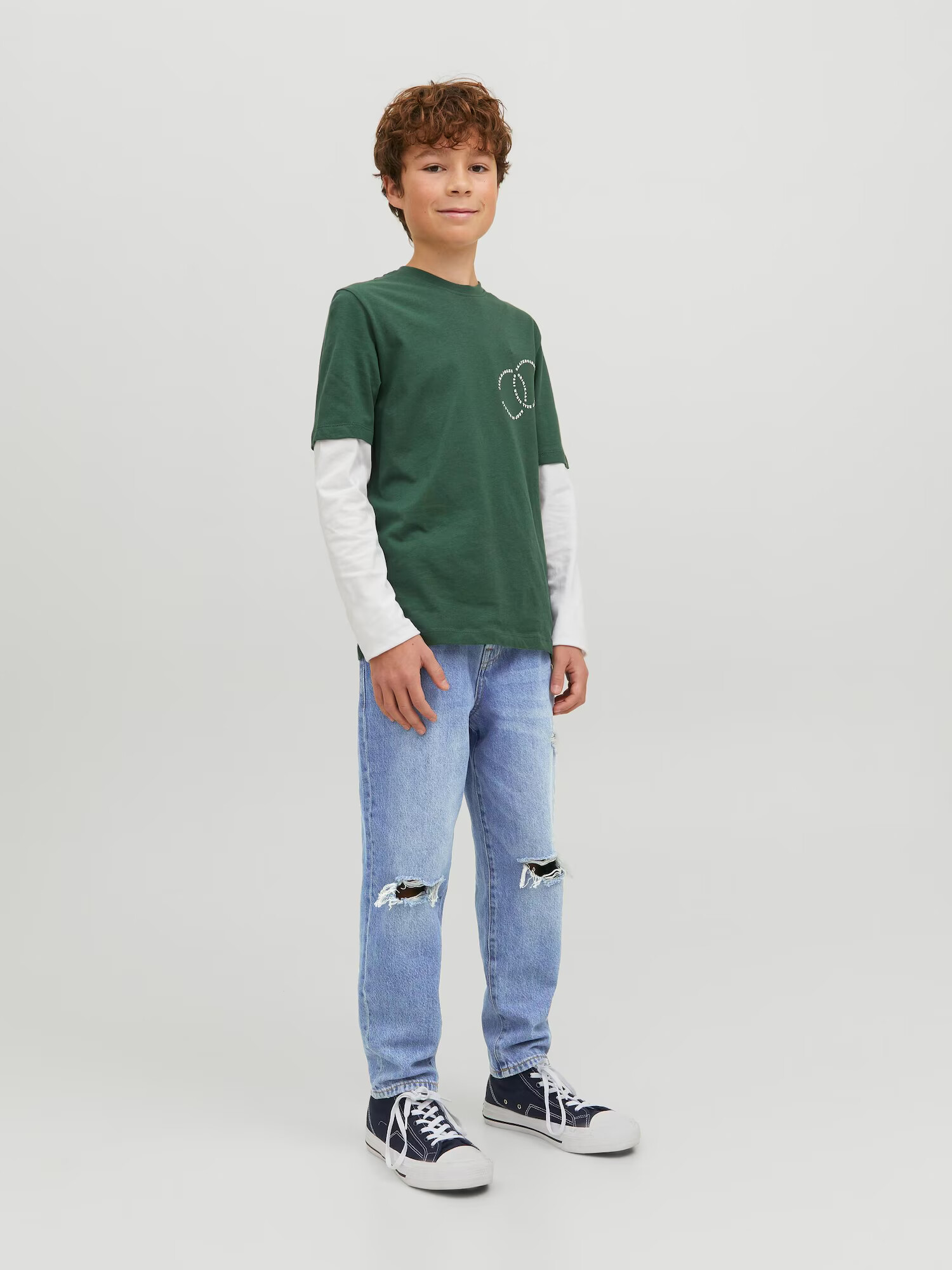 Jack & Jones Junior Jeans albastru / albastru denim - Pled.ro