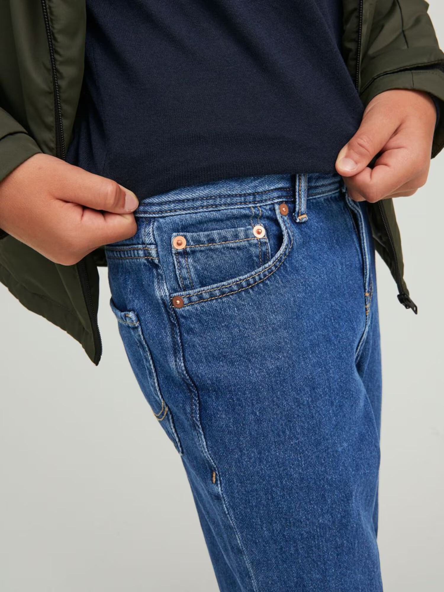 Jack & Jones Junior Jeans 'Chris' albastru denim - Pled.ro