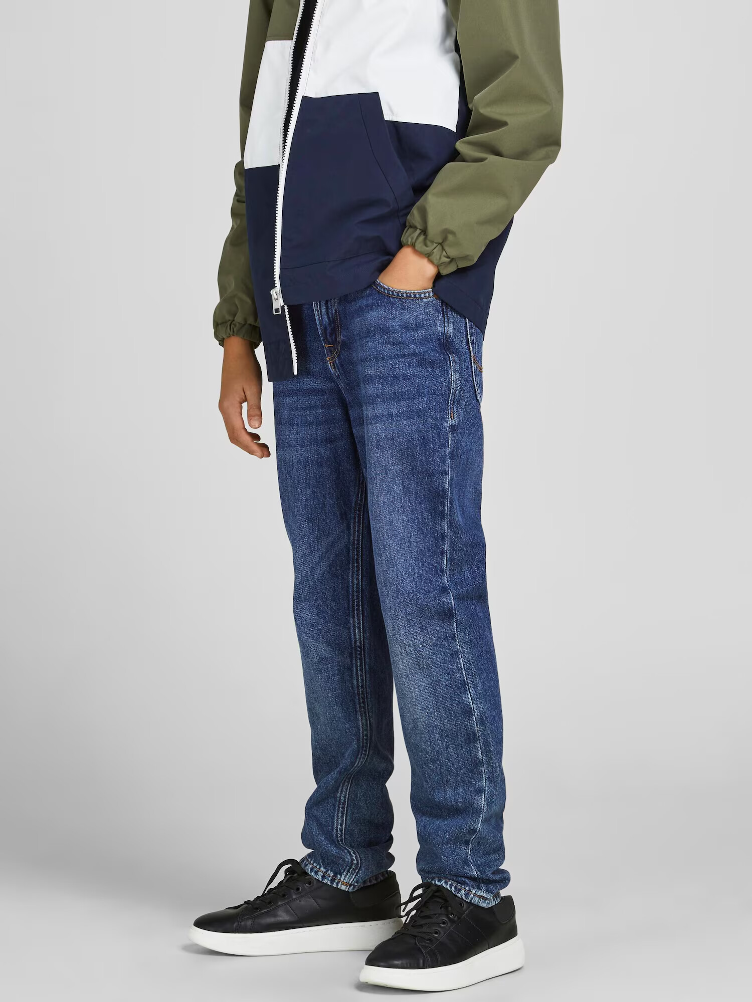 Jack & Jones Junior Jeans 'Clark' albastru denim - Pled.ro