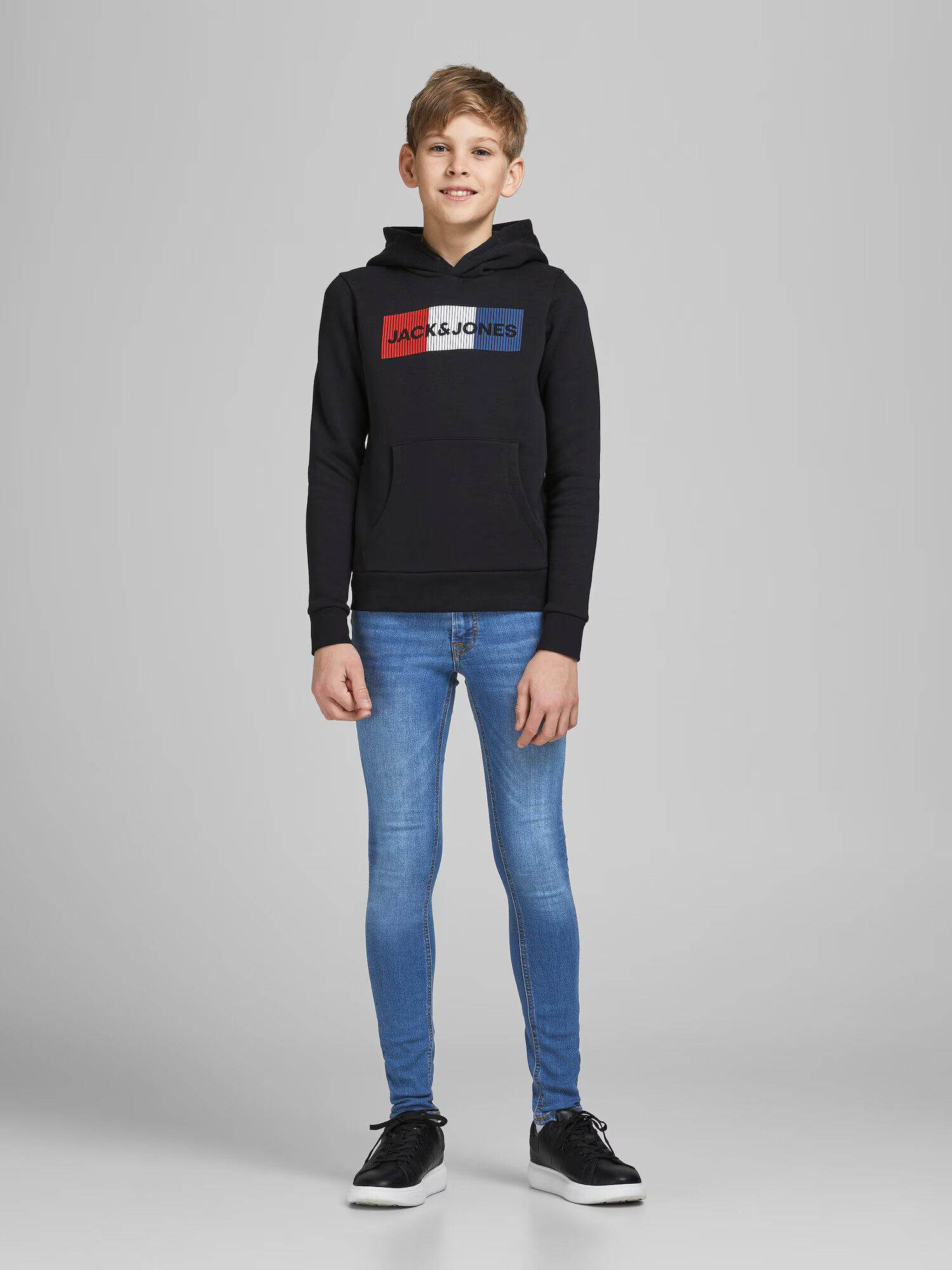 Jack & Jones Junior Jeans 'Dan' albastru denim - Pled.ro