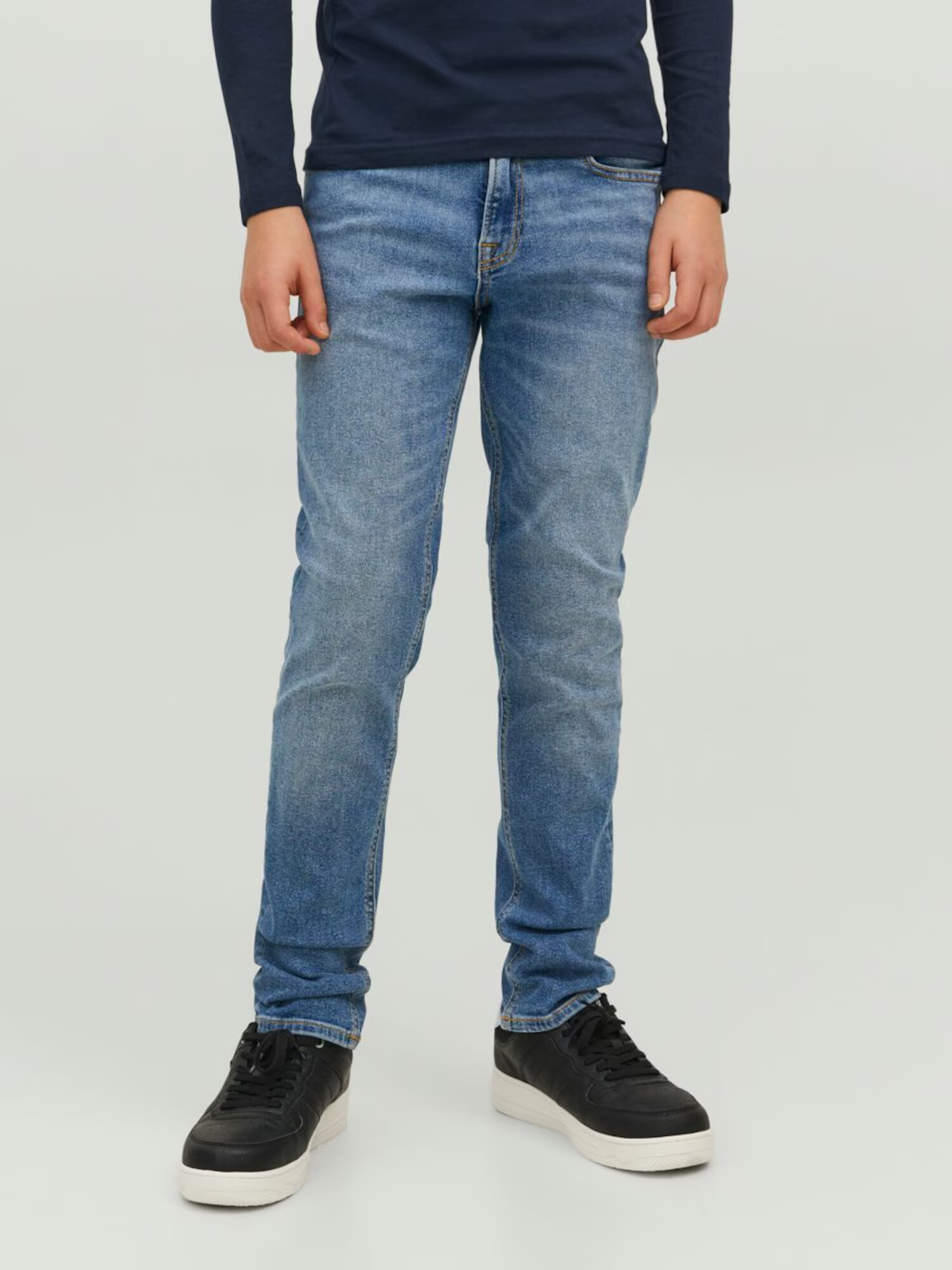 Jack & Jones Junior Jeans 'GLENN' albastru denim - Pled.ro