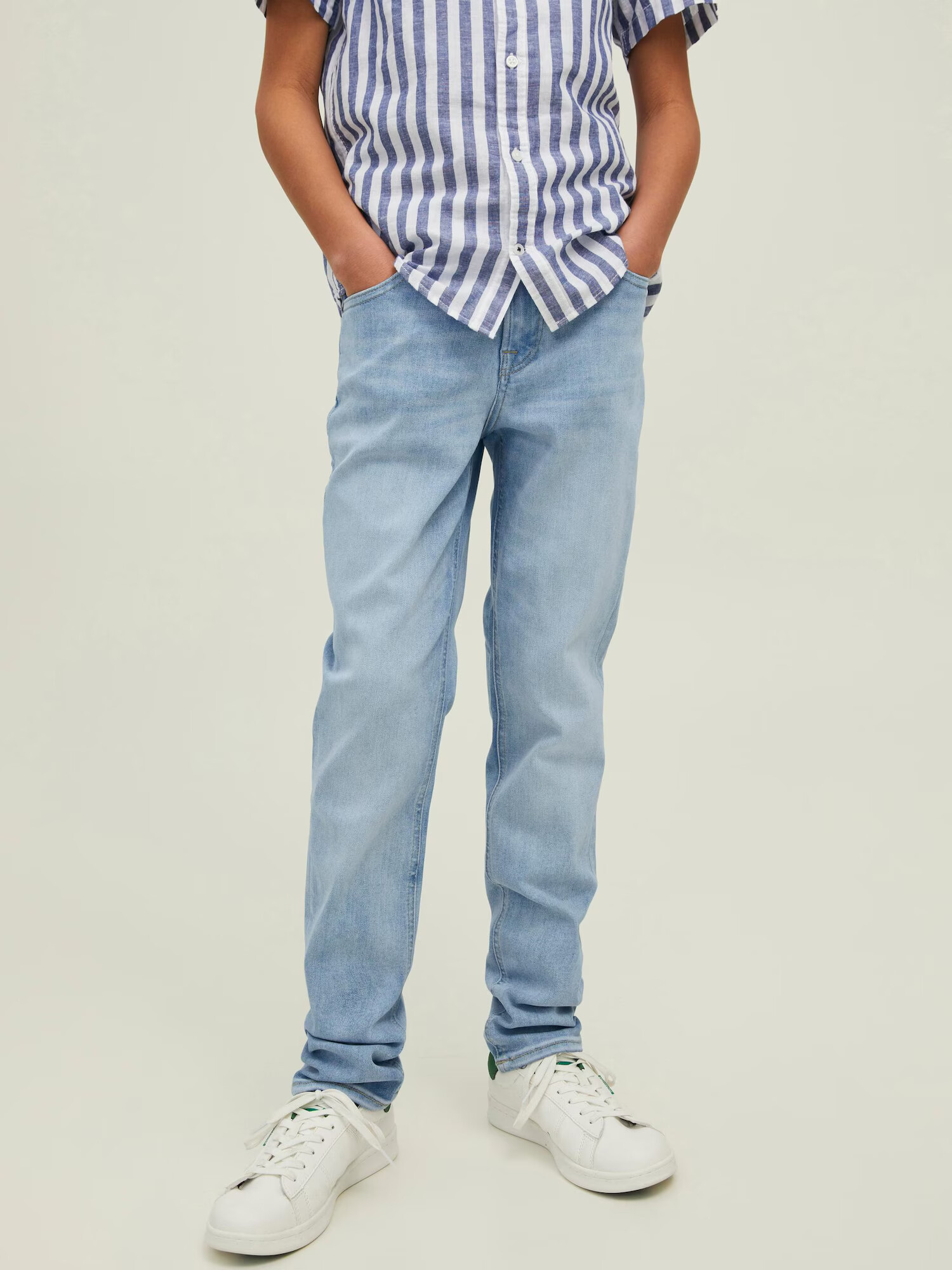 Jack & Jones Junior Jeans 'Glenn' albastru deschis - Pled.ro