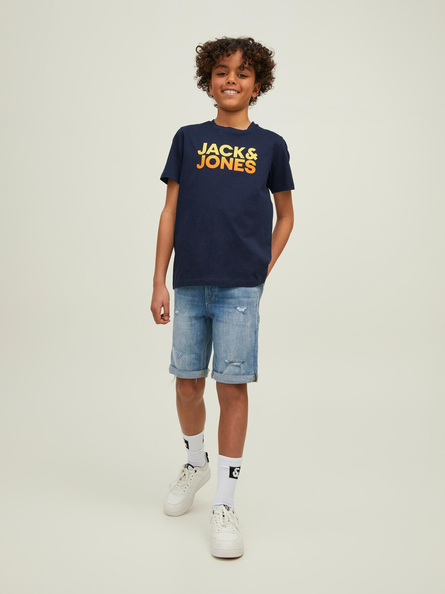 Jack & Jones Junior Jeans 'Rick' albastru denim - Pled.ro