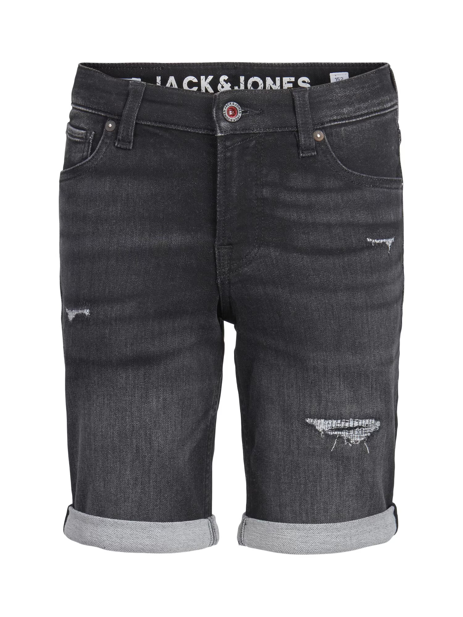 Jack & Jones Junior Jeans 'Rick' negru denim - Pled.ro