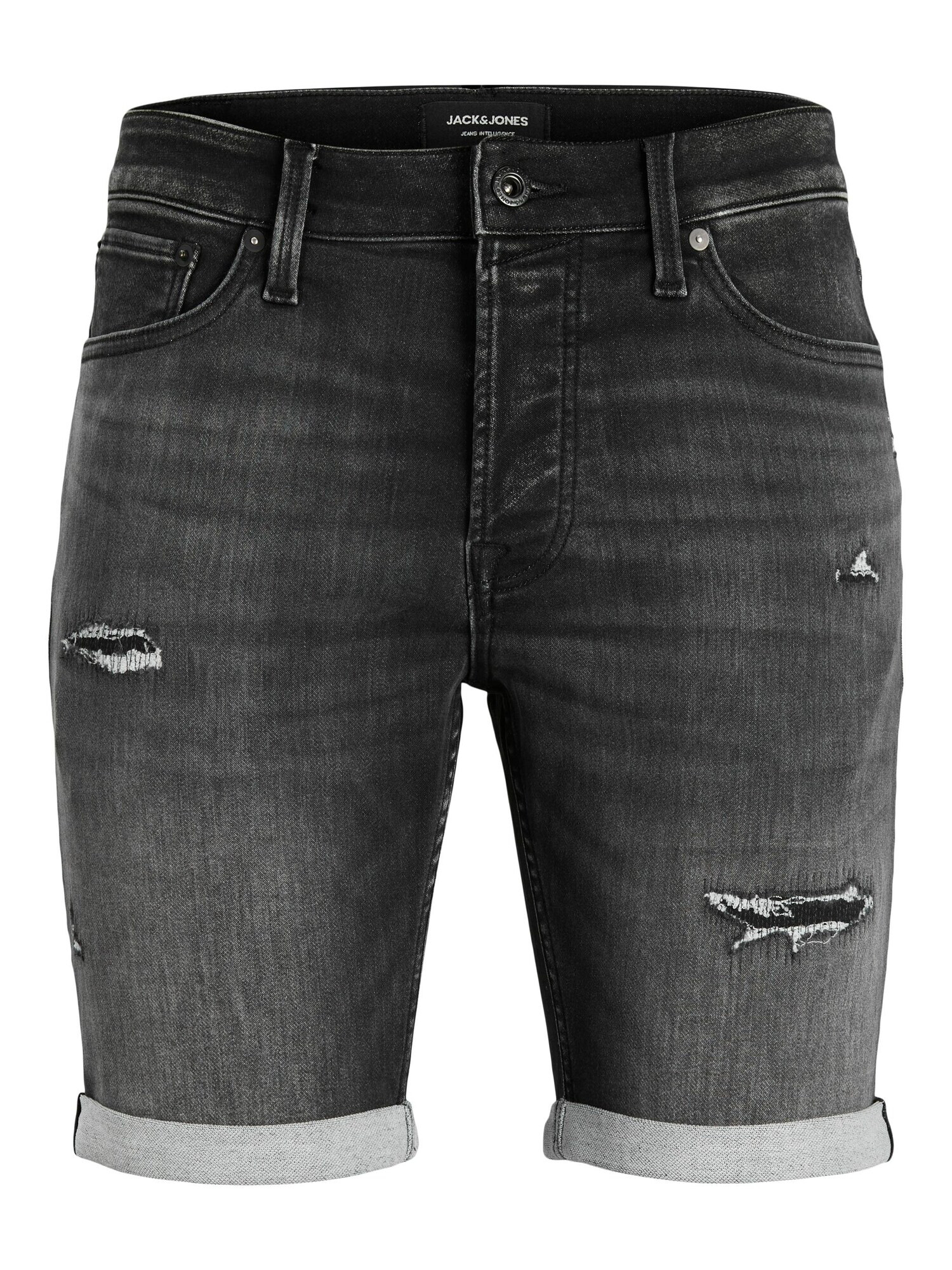 Jack & Jones Junior Jeans 'Rick' negru denim - Pled.ro