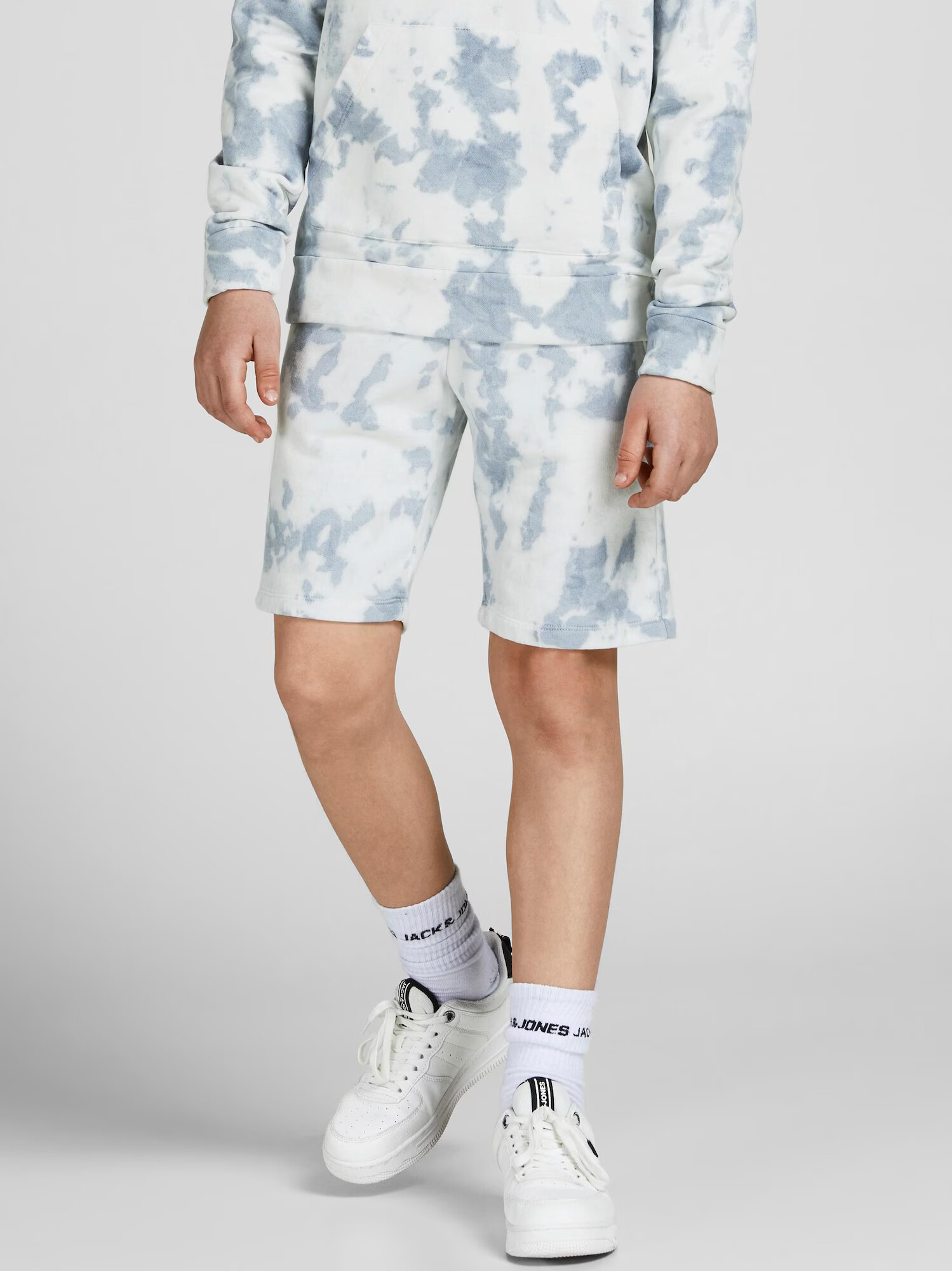 Jack & Jones Junior Pantaloni albastru fumuriu / albastru deschis / alb - Pled.ro