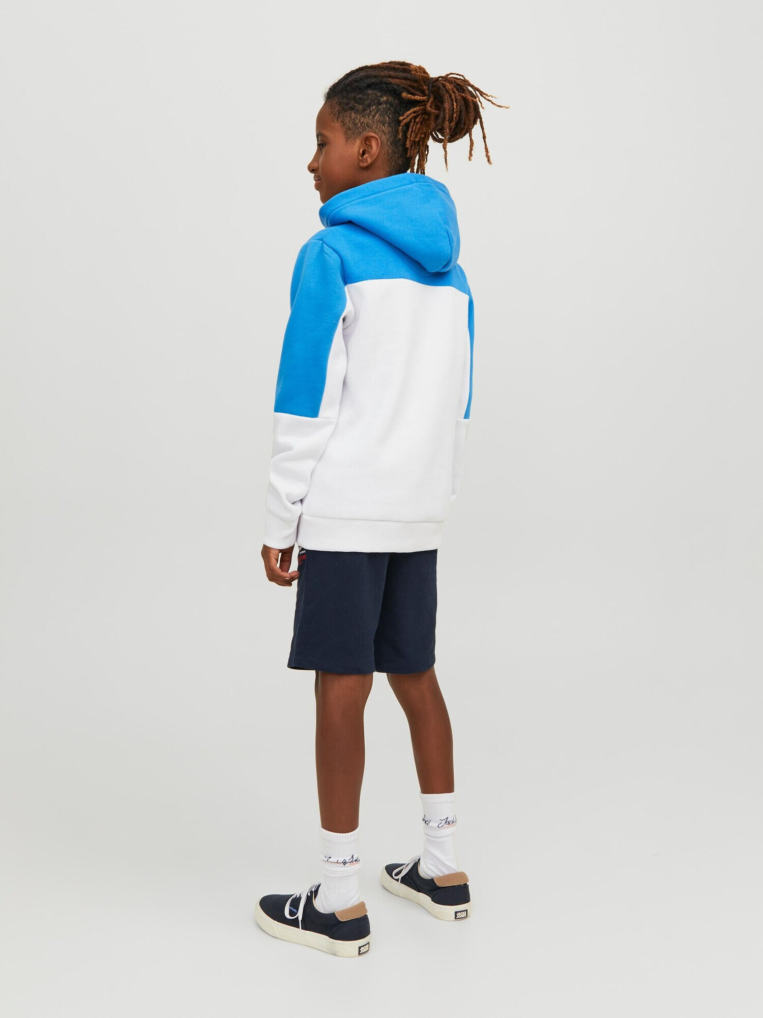 Jack & Jones Junior Pantaloni bleumarin / roșu / alb - Pled.ro