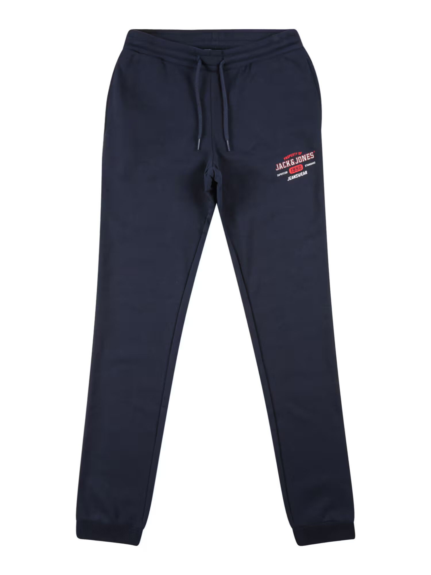 Jack & Jones Junior Pantaloni 'GORDON' bleumarin / roșu / alb - Pled.ro