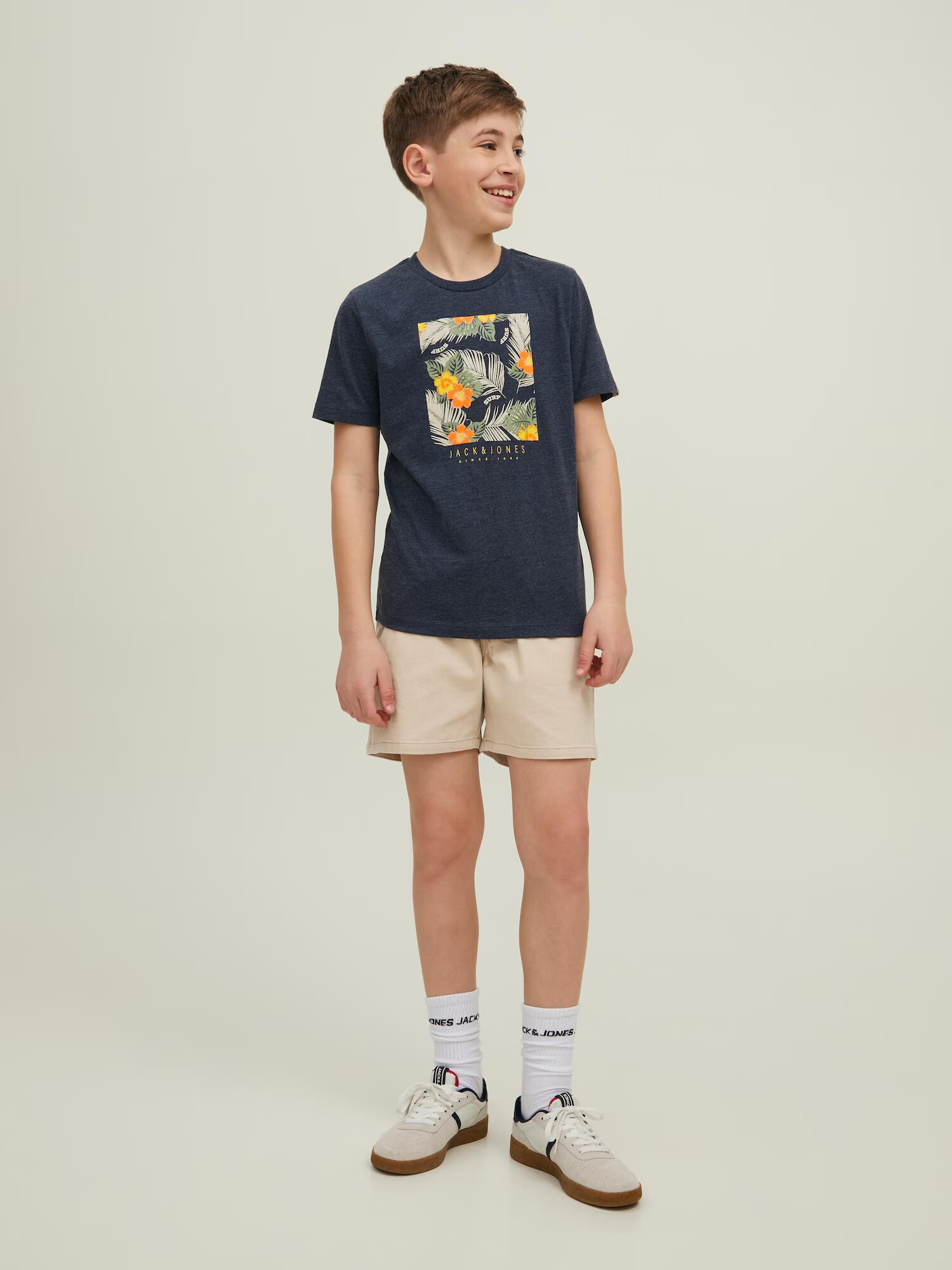 Jack & Jones Junior Pantaloni 'Jeff' bej - Pled.ro